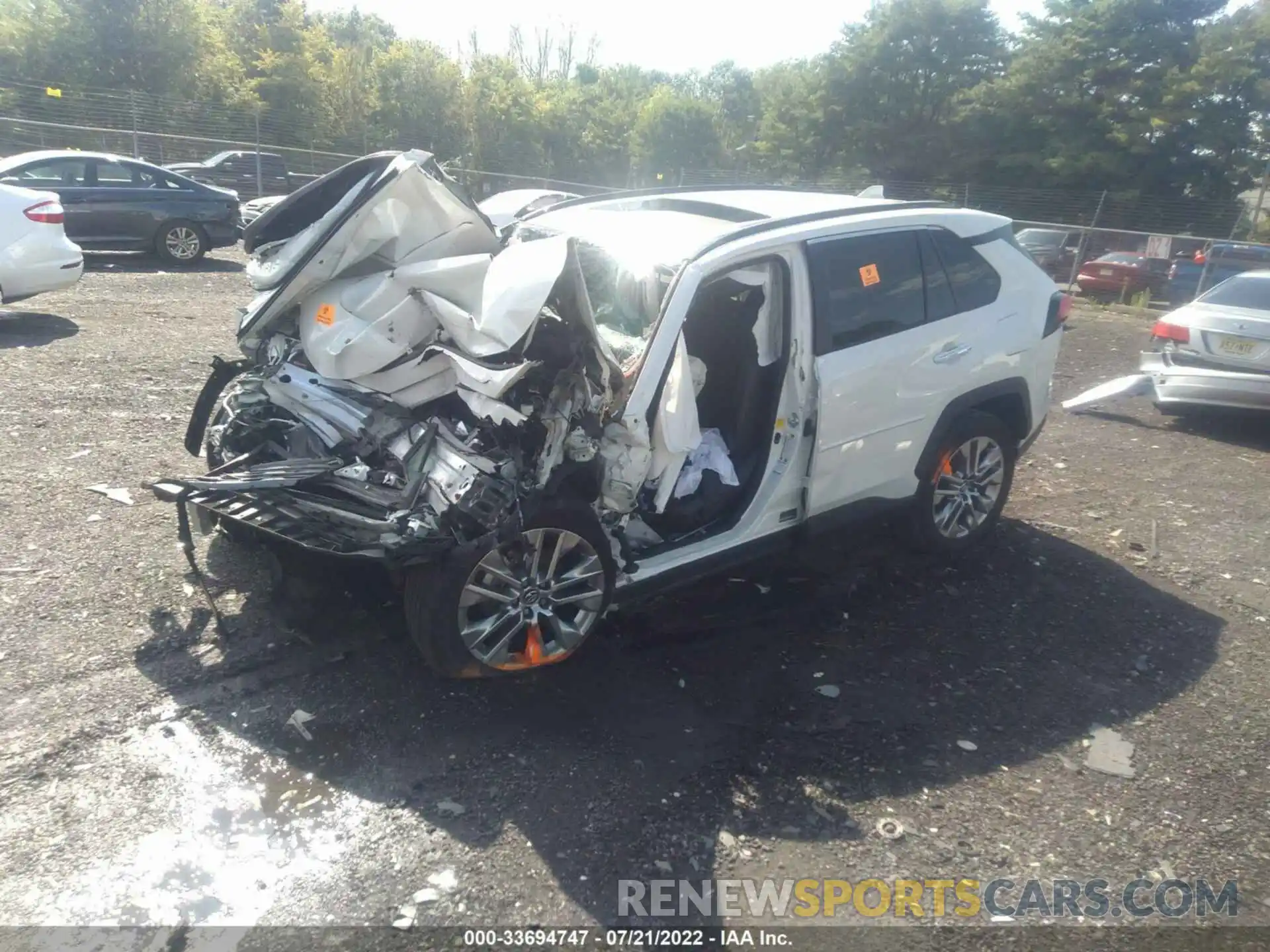 2 Photograph of a damaged car 2T3N1RFV7KC059587 TOYOTA RAV4 2019