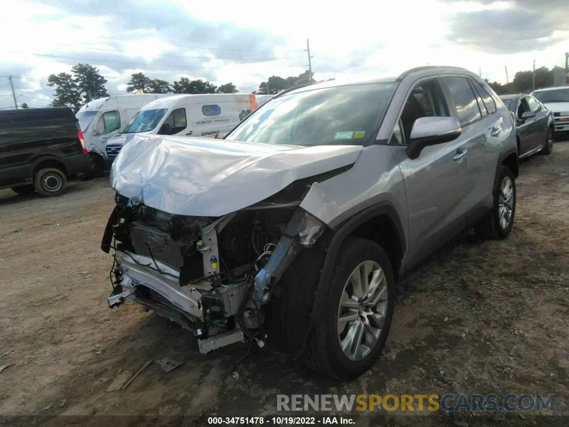 2 Photograph of a damaged car 2T3N1RFVXKC050012 TOYOTA RAV4 2019