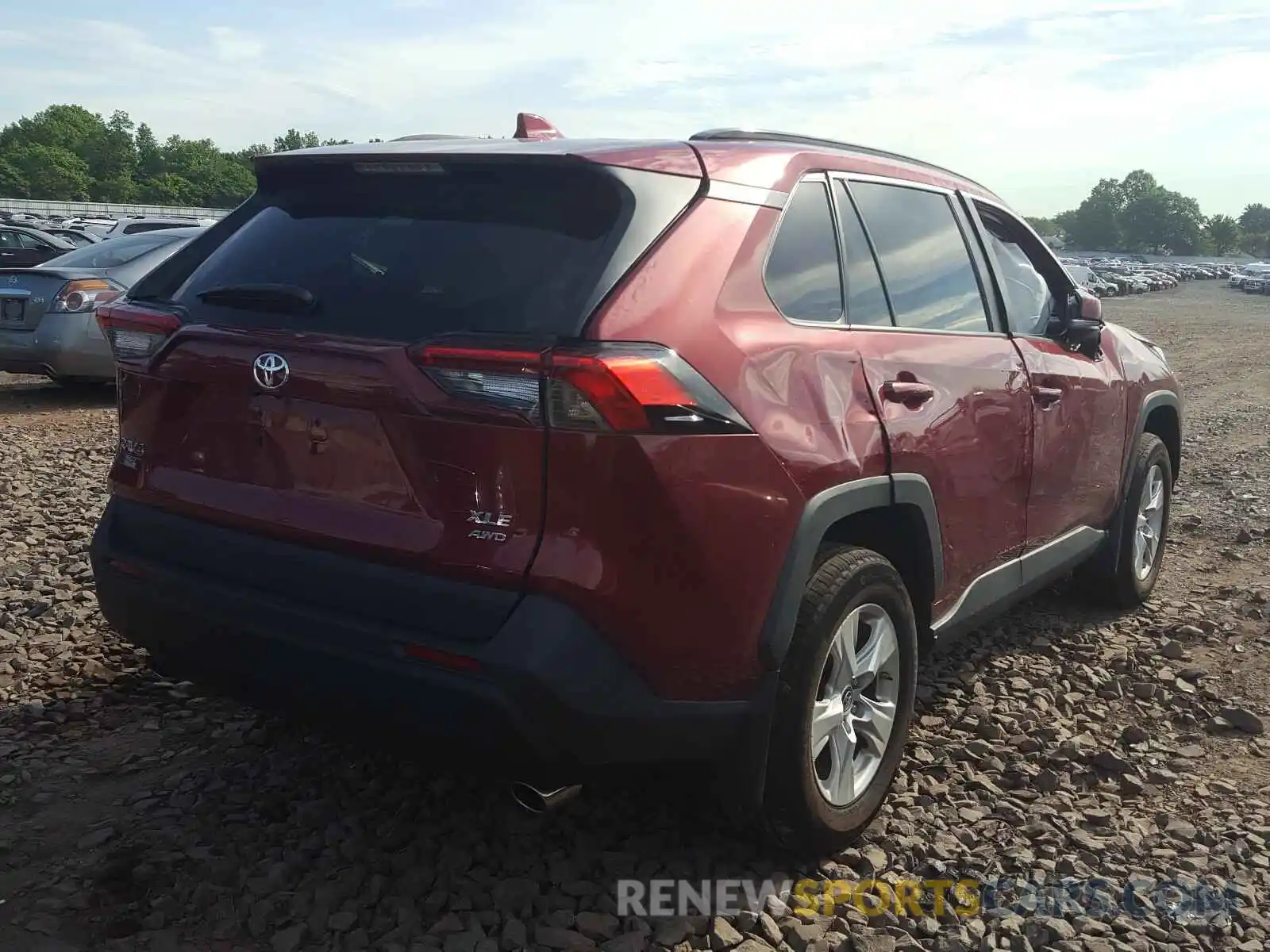 4 Photograph of a damaged car 2T3P1RFV0KC059651 TOYOTA RAV4 2019