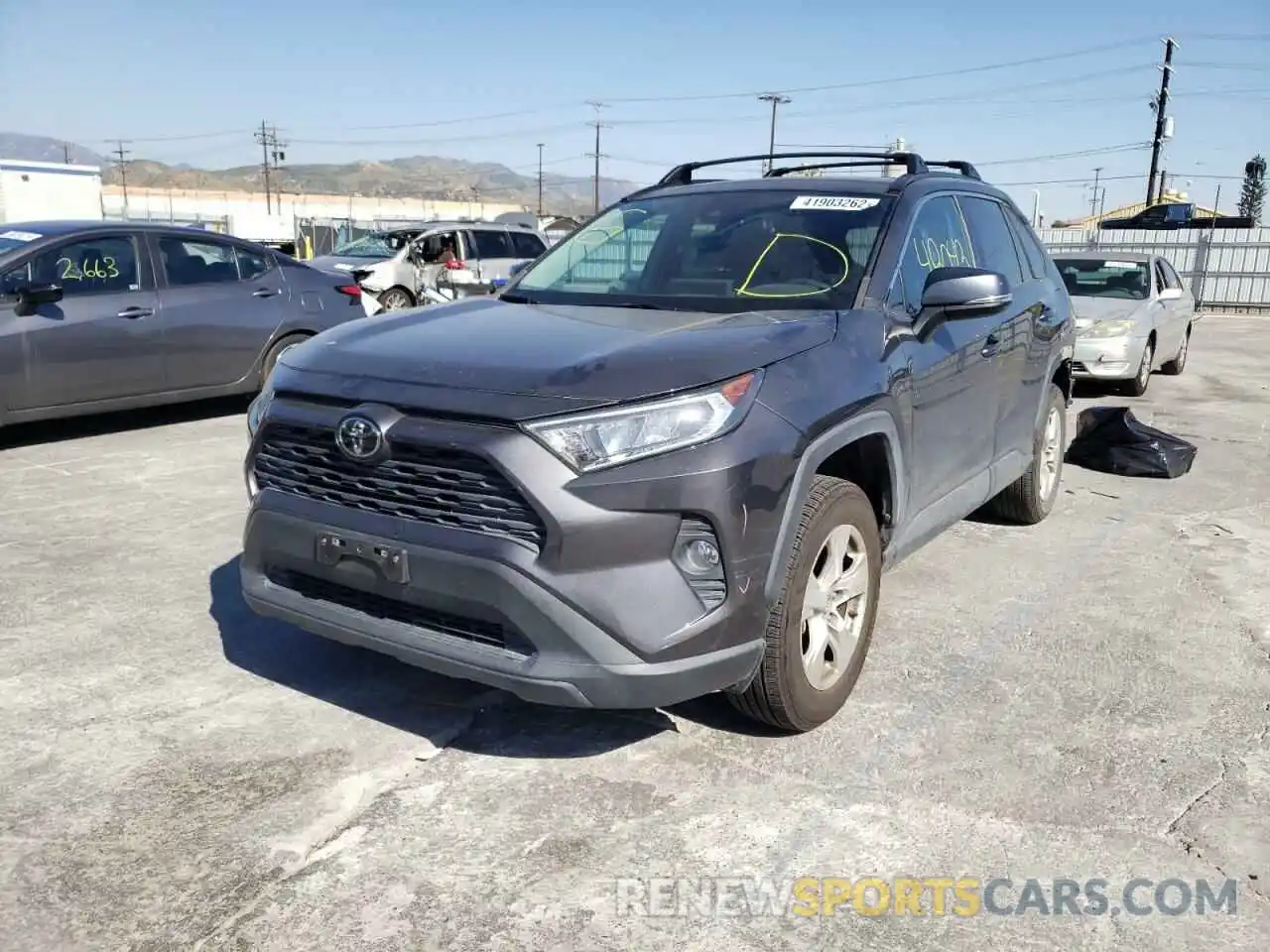 2 Photograph of a damaged car 2T3P1RFV0KW041987 TOYOTA RAV4 2019