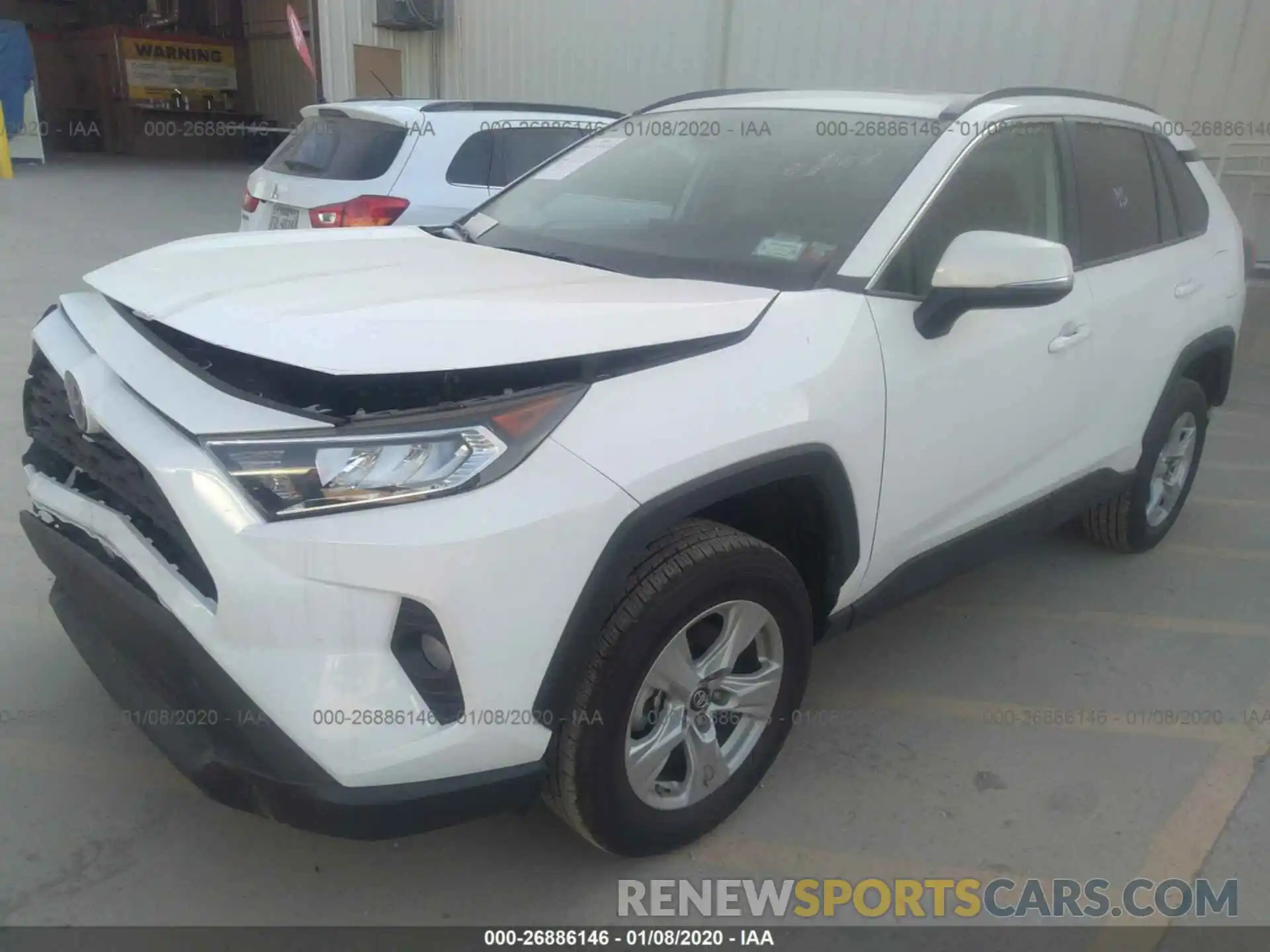 2 Photograph of a damaged car 2T3P1RFV1KC011155 TOYOTA RAV4 2019