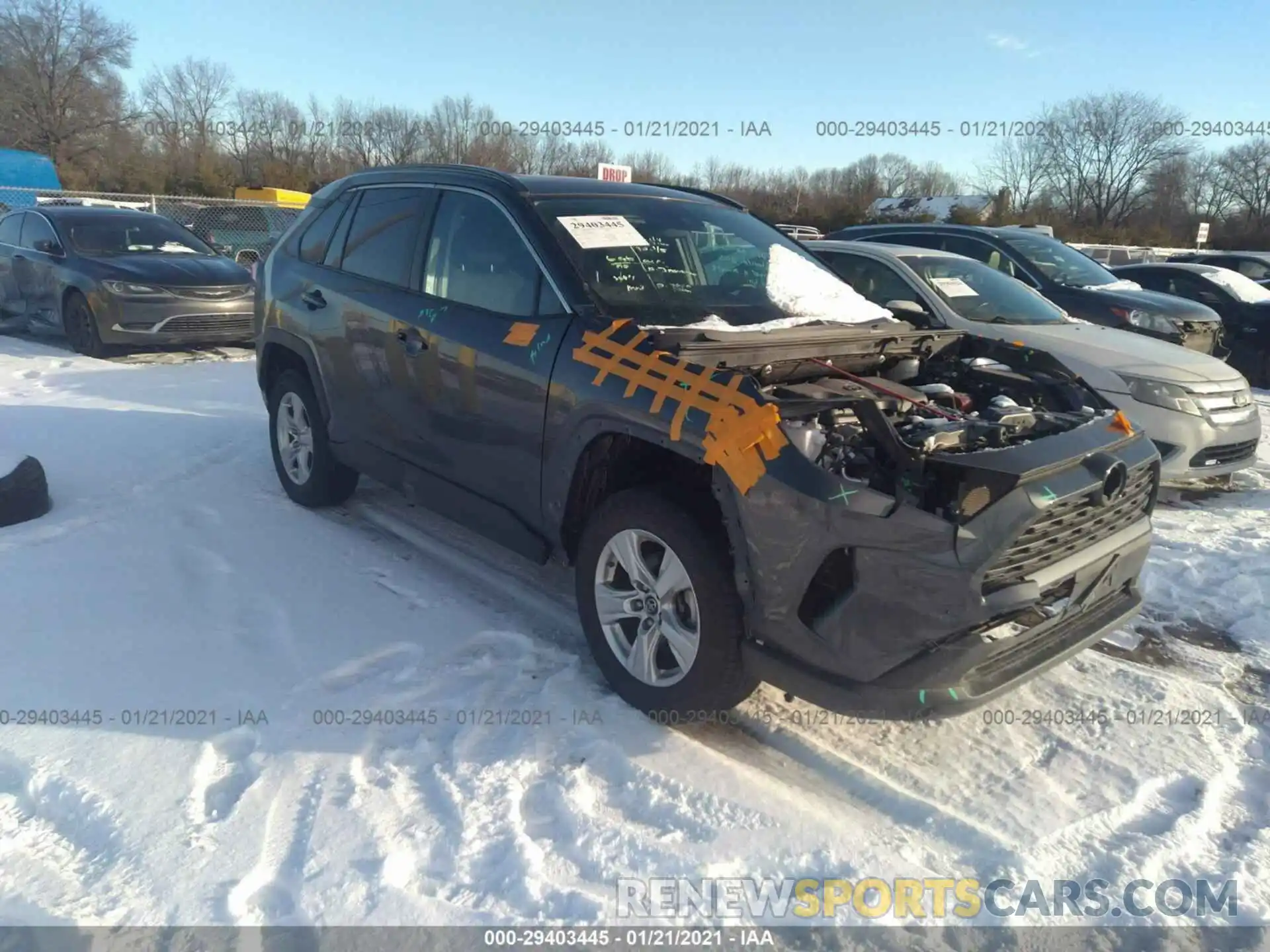 1 Photograph of a damaged car 2T3P1RFV1KW013650 TOYOTA RAV4 2019