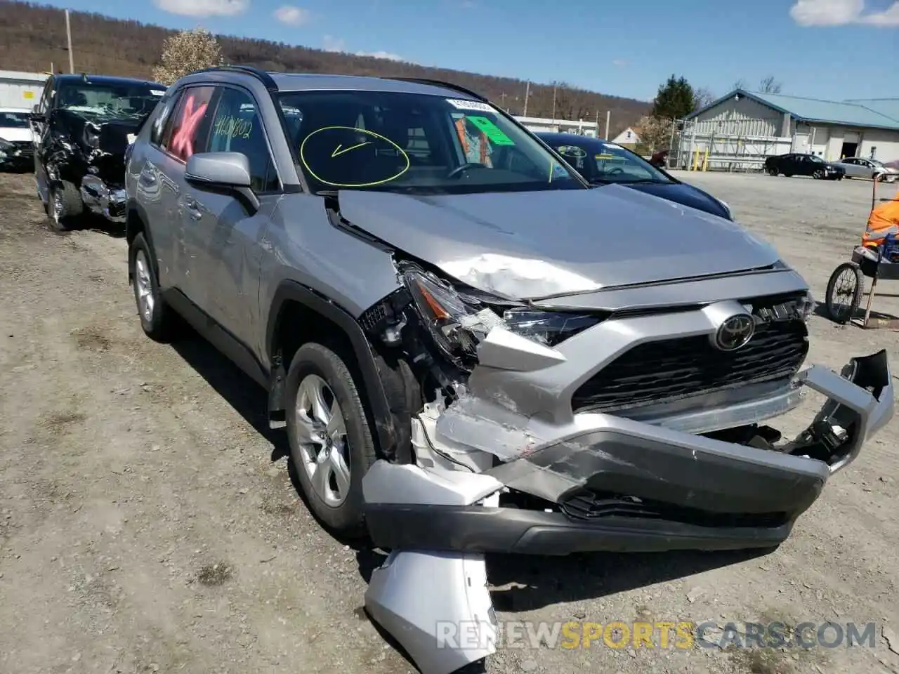 1 Photograph of a damaged car 2T3P1RFV2KC022357 TOYOTA RAV4 2019