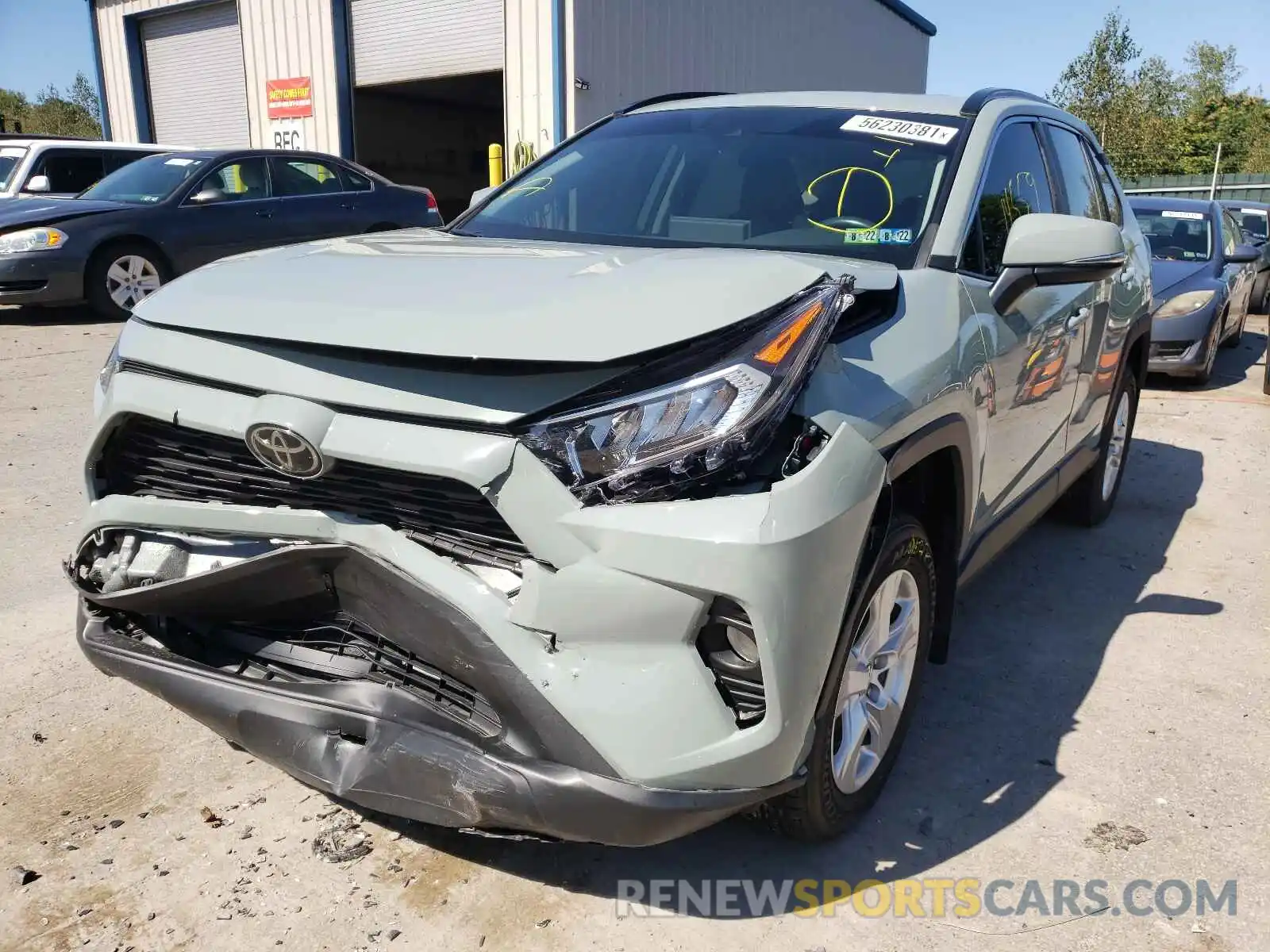 2 Photograph of a damaged car 2T3P1RFV2KC031589 TOYOTA RAV4 2019