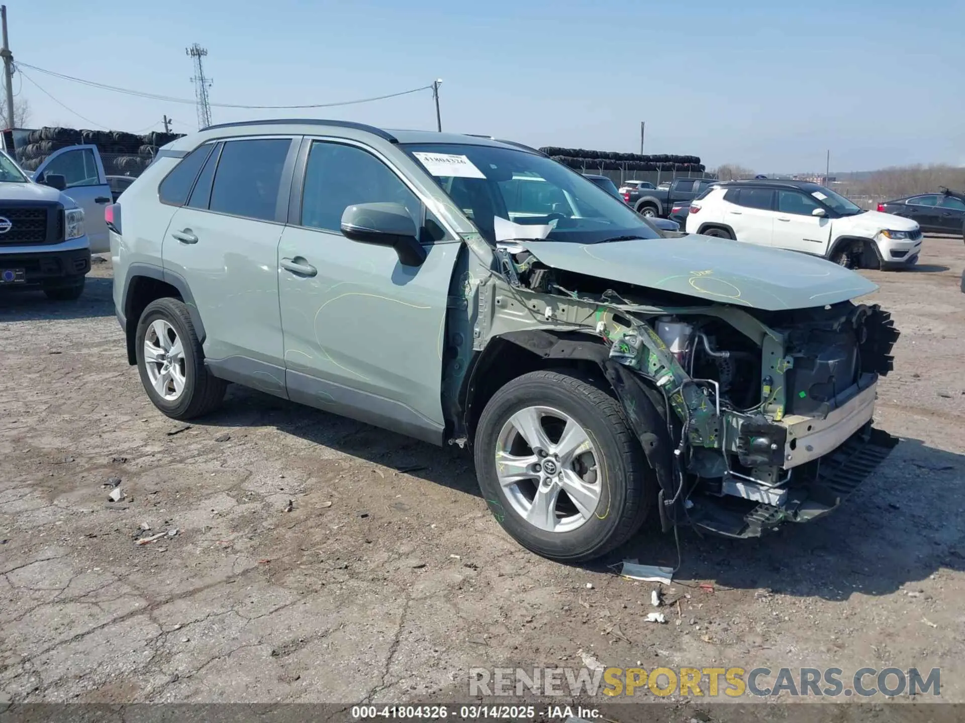 1 Photograph of a damaged car 2T3P1RFV2KW041490 TOYOTA RAV4 2019