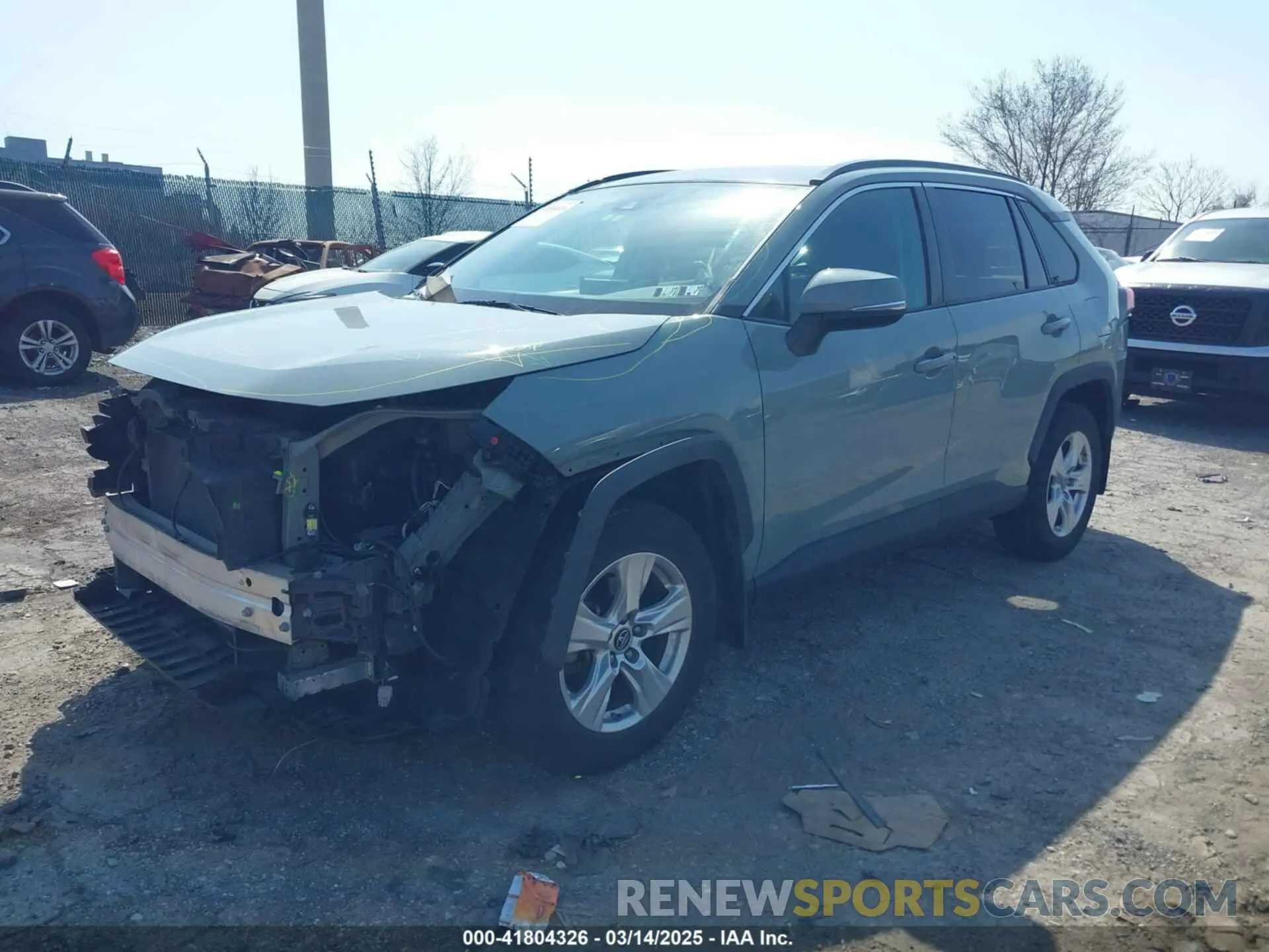 2 Photograph of a damaged car 2T3P1RFV2KW041490 TOYOTA RAV4 2019