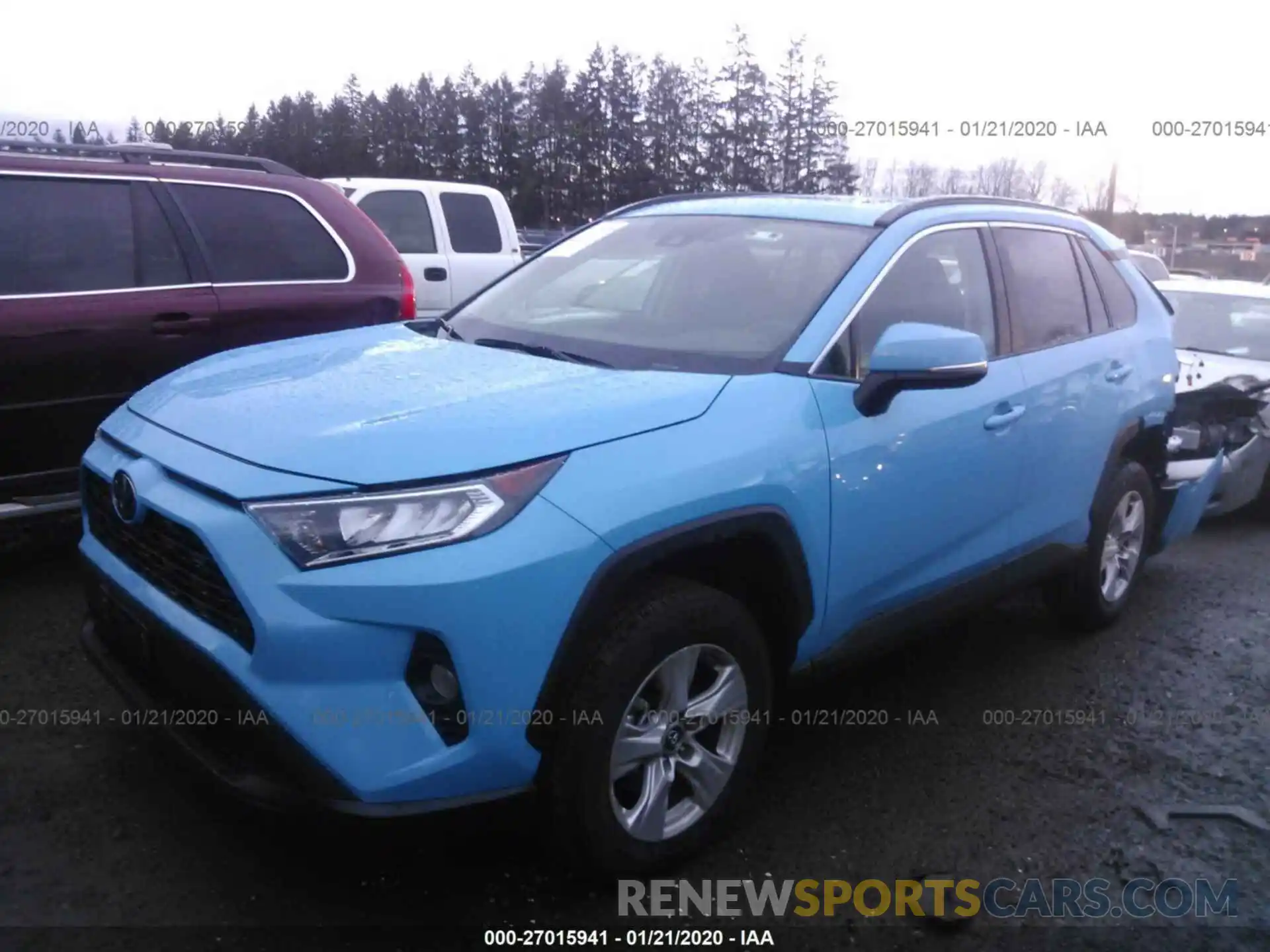 2 Photograph of a damaged car 2T3P1RFV3KC007382 TOYOTA RAV4 2019