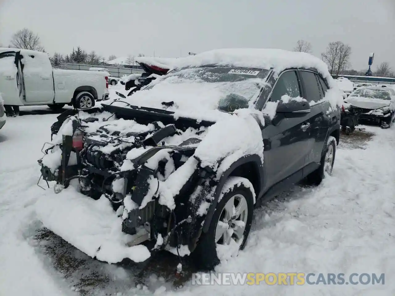 2 Photograph of a damaged car 2T3P1RFV3KC011528 TOYOTA RAV4 2019