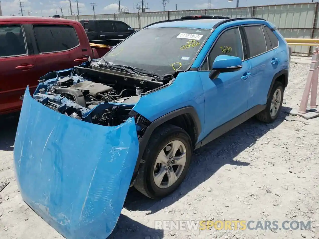 2 Photograph of a damaged car 2T3P1RFV3KC027468 TOYOTA RAV4 2019