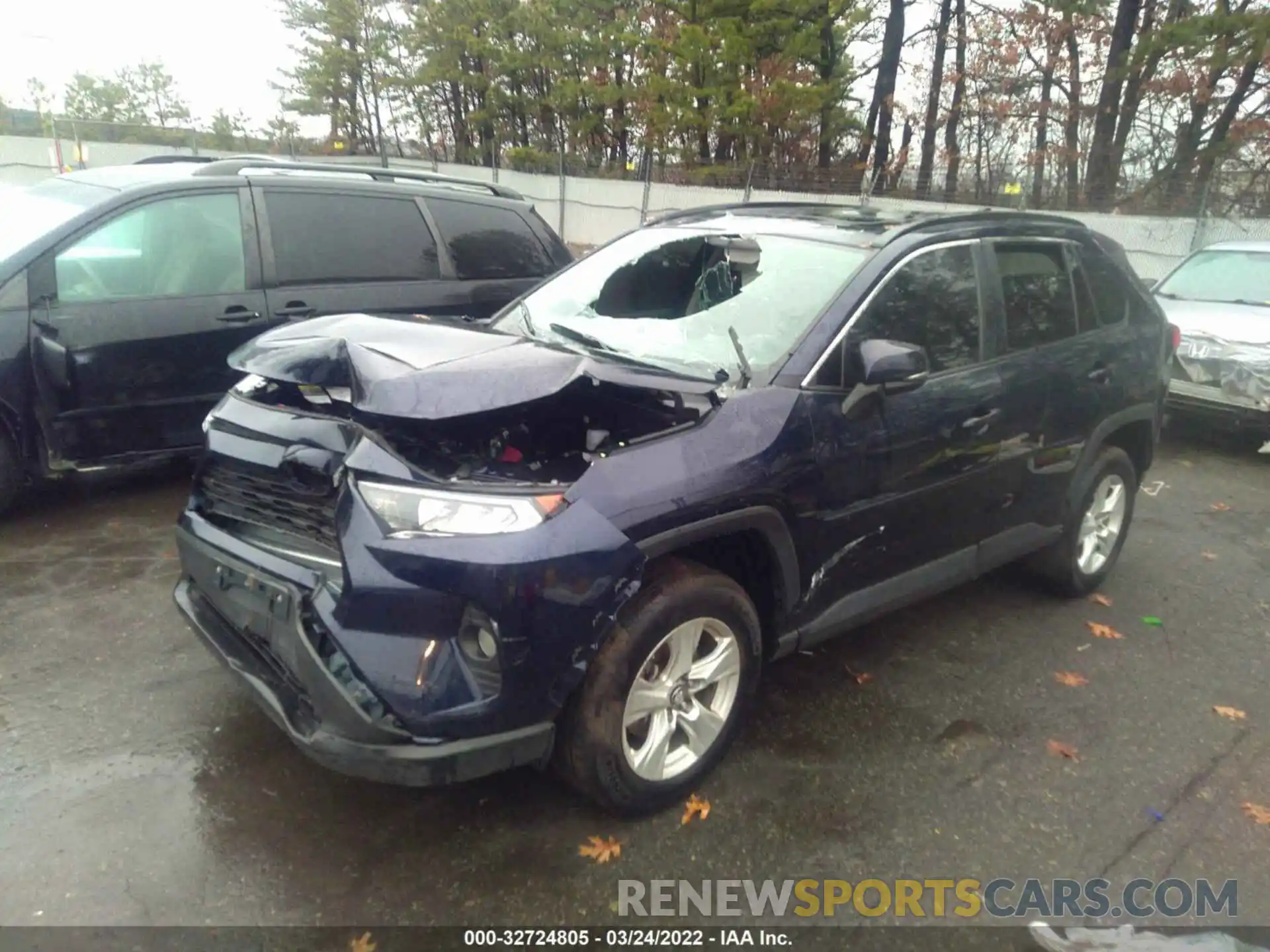 2 Photograph of a damaged car 2T3P1RFV3KC054055 TOYOTA RAV4 2019