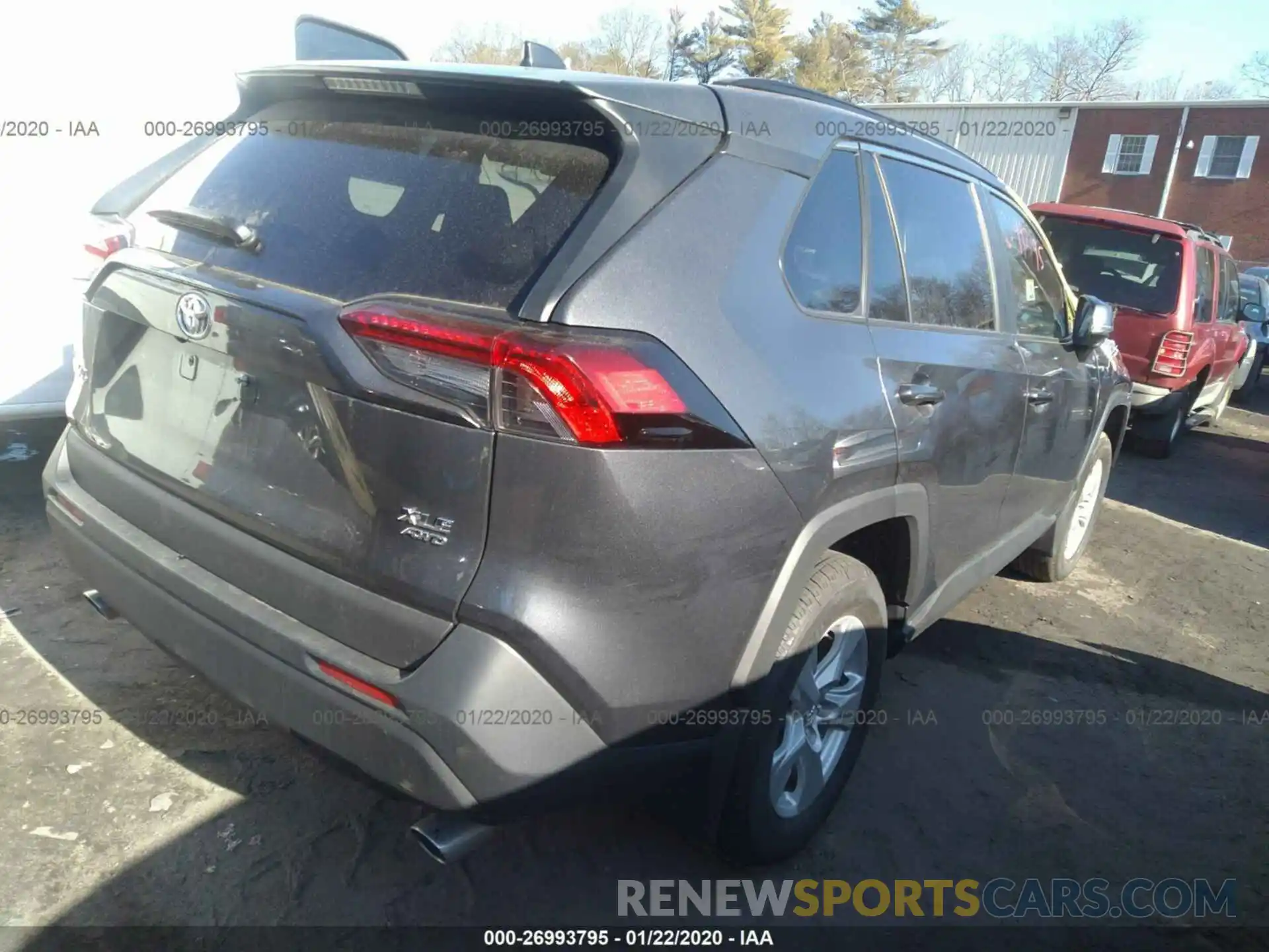 4 Photograph of a damaged car 2T3P1RFV3KC054458 TOYOTA RAV4 2019