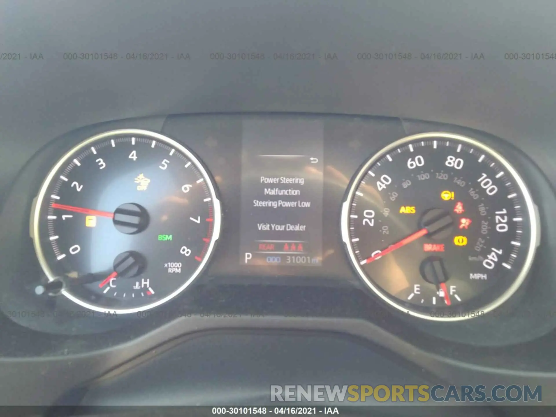 7 Photograph of a damaged car 2T3P1RFV3KW027615 TOYOTA RAV4 2019
