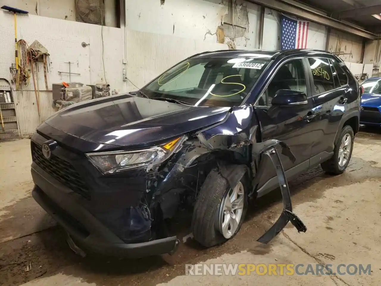 2 Photograph of a damaged car 2T3P1RFV3KW055110 TOYOTA RAV4 2019