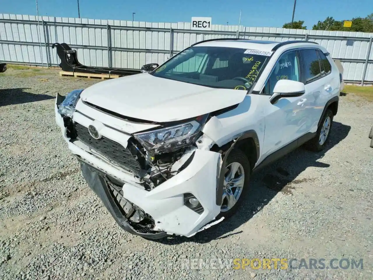 2 Photograph of a damaged car 2T3P1RFV6KW058499 TOYOTA RAV4 2019