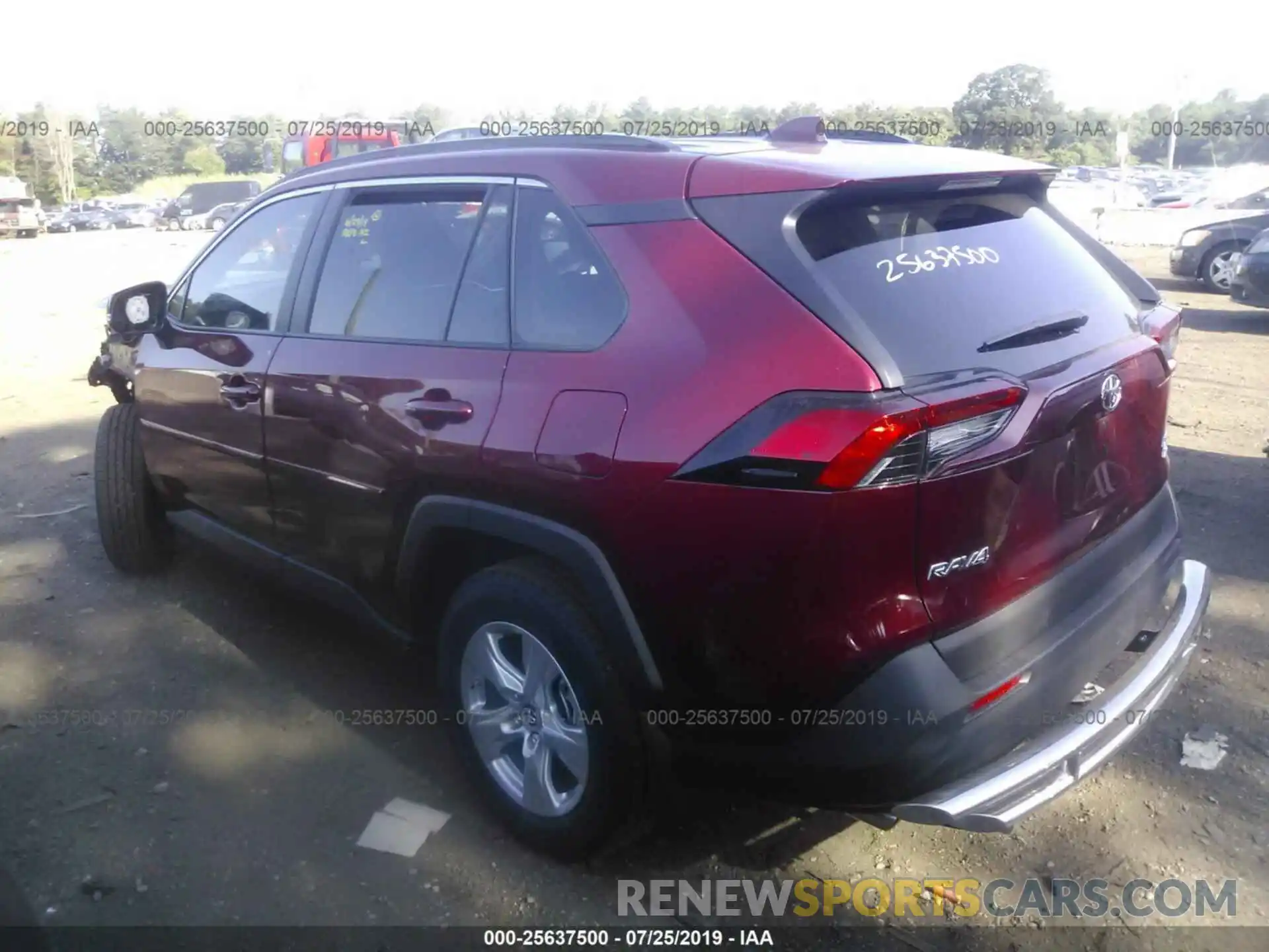 3 Photograph of a damaged car 2T3P1RFV7KC002945 TOYOTA RAV4 2019