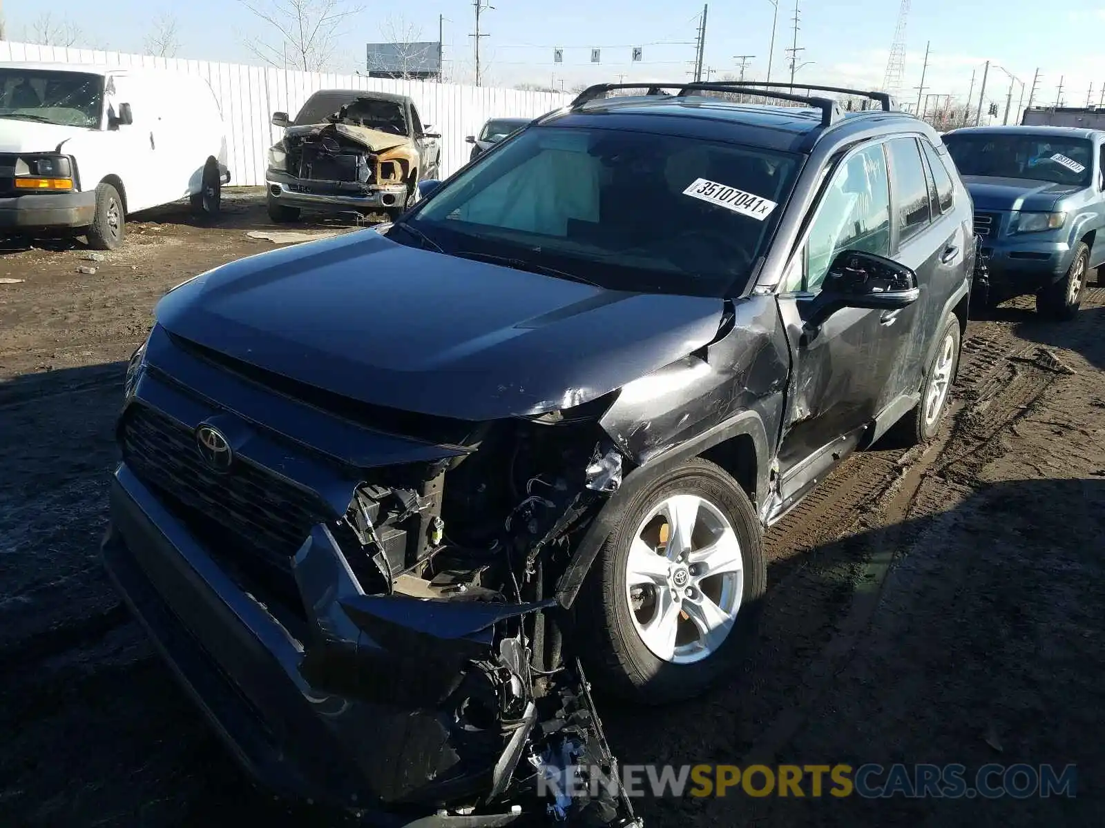 9 Photograph of a damaged car 2T3P1RFV7KC012424 TOYOTA RAV4 2019