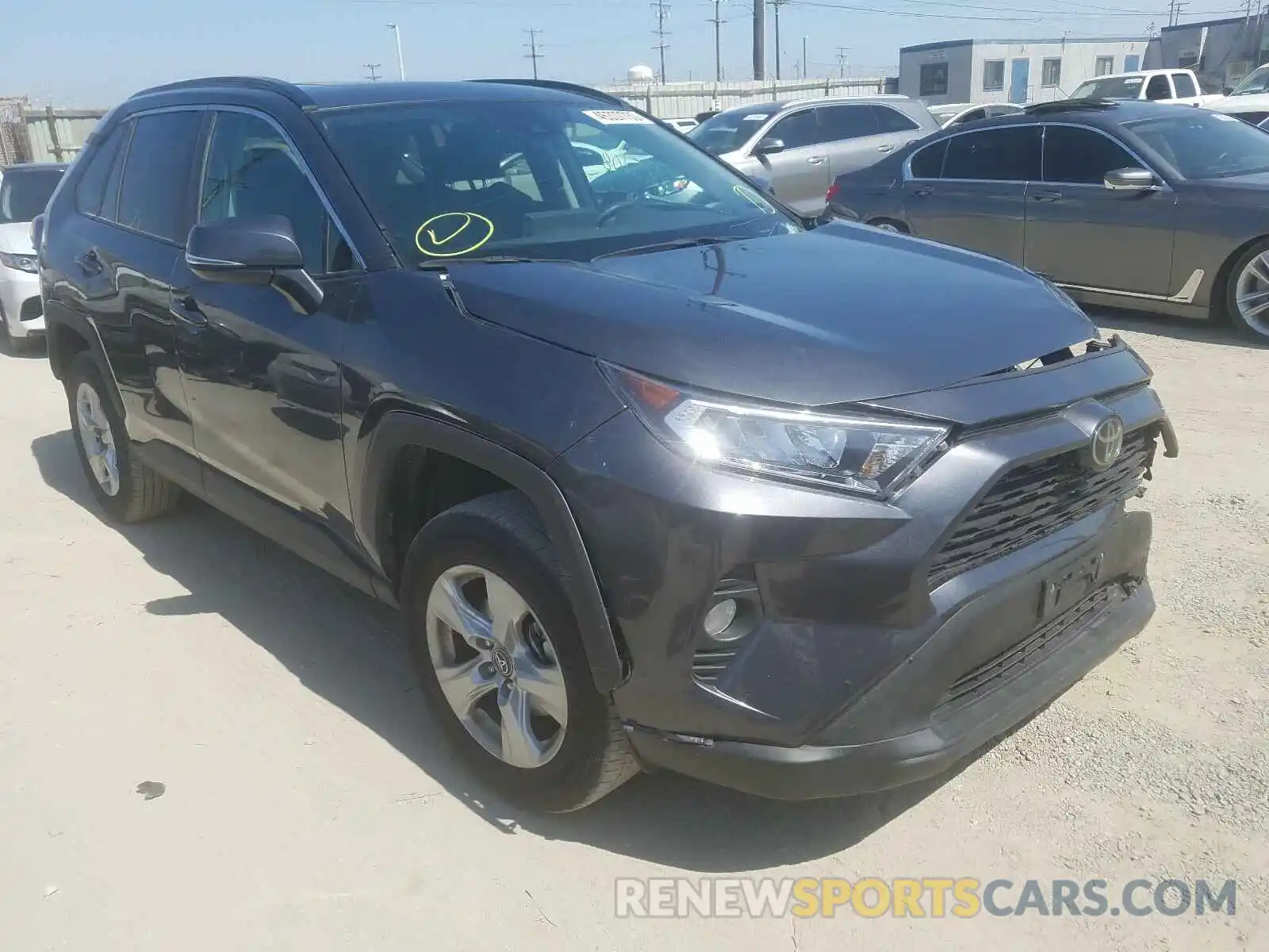 1 Photograph of a damaged car 2T3P1RFV7KC015467 TOYOTA RAV4 2019