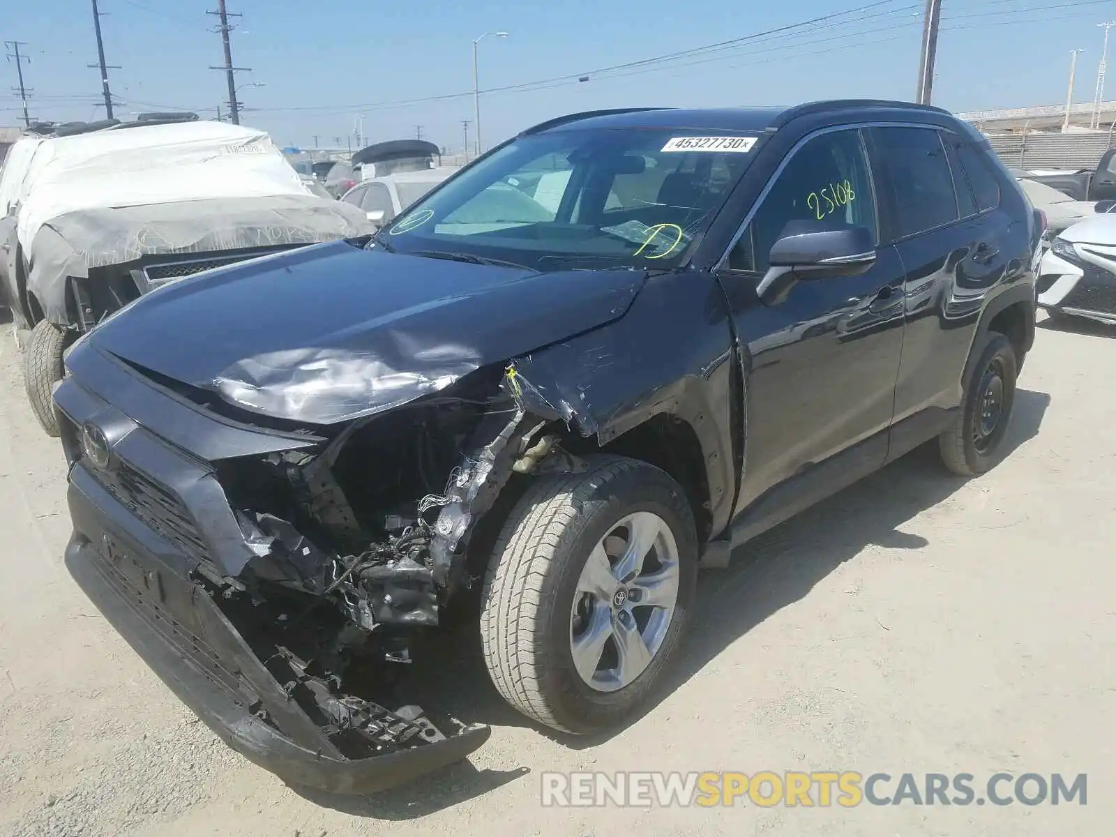 2 Photograph of a damaged car 2T3P1RFV7KC015467 TOYOTA RAV4 2019