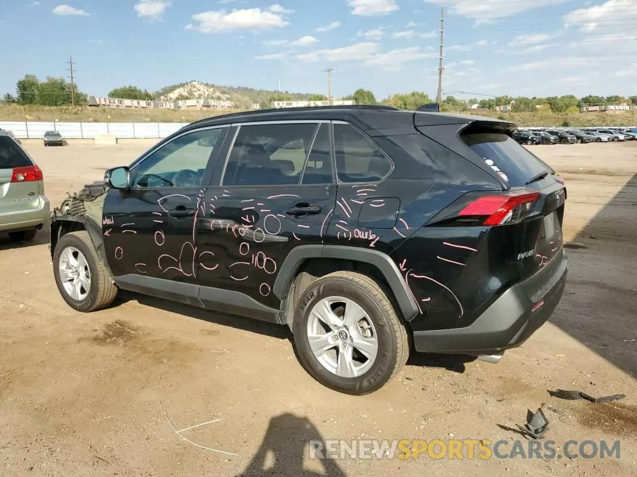 2 Photograph of a damaged car 2T3P1RFV7KC018935 TOYOTA RAV4 2019