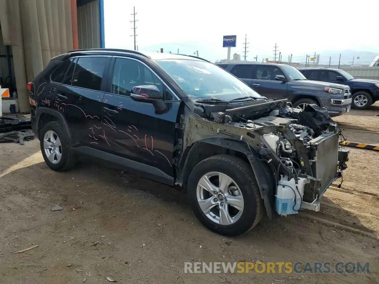 4 Photograph of a damaged car 2T3P1RFV7KC018935 TOYOTA RAV4 2019