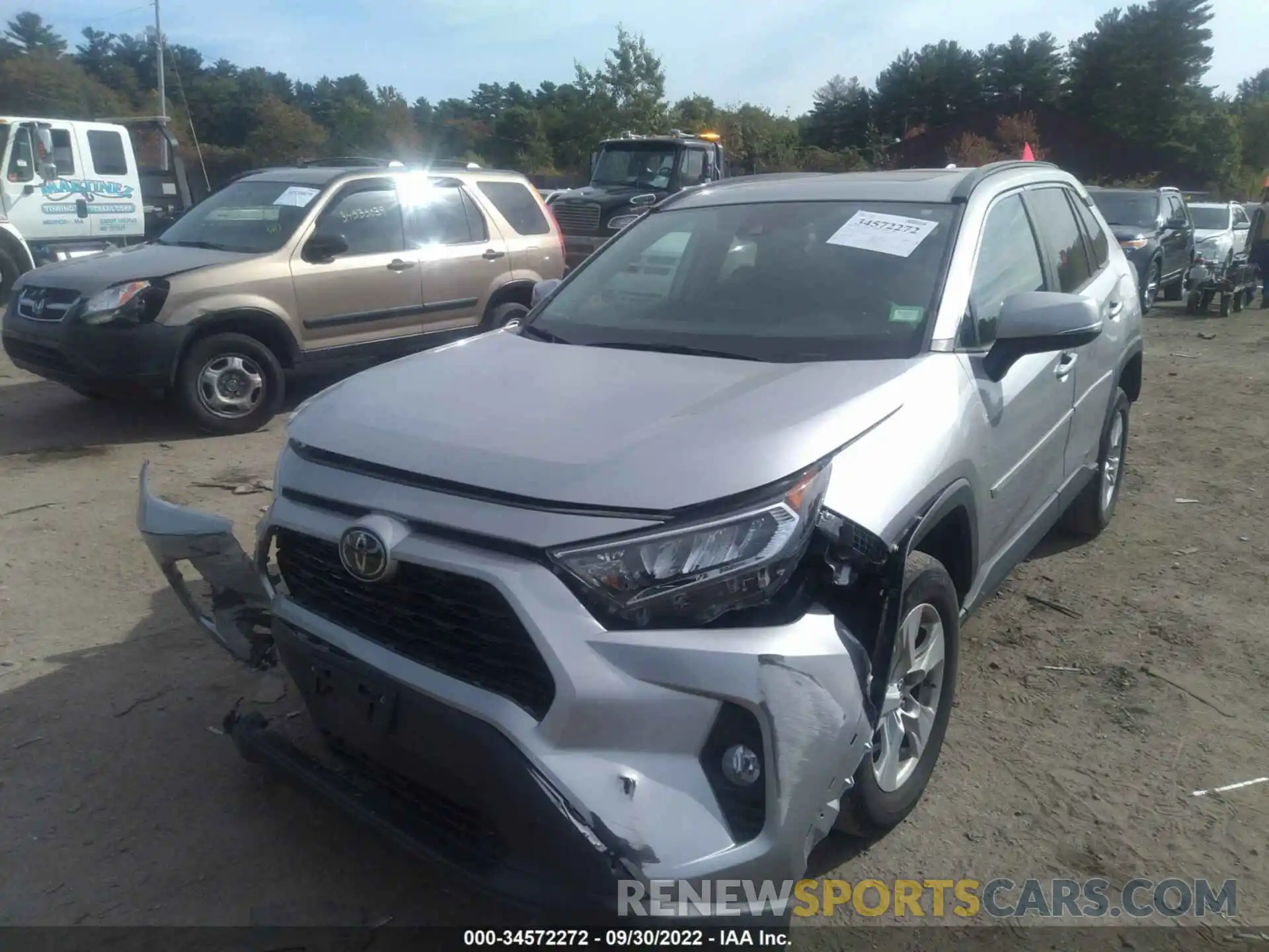 2 Photograph of a damaged car 2T3P1RFV7KC044094 TOYOTA RAV4 2019