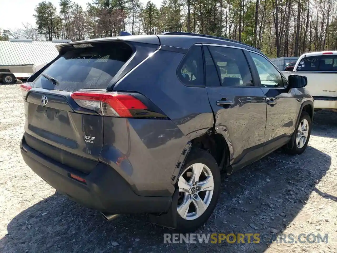 4 Photograph of a damaged car 2T3P1RFV7KC047612 TOYOTA RAV4 2019