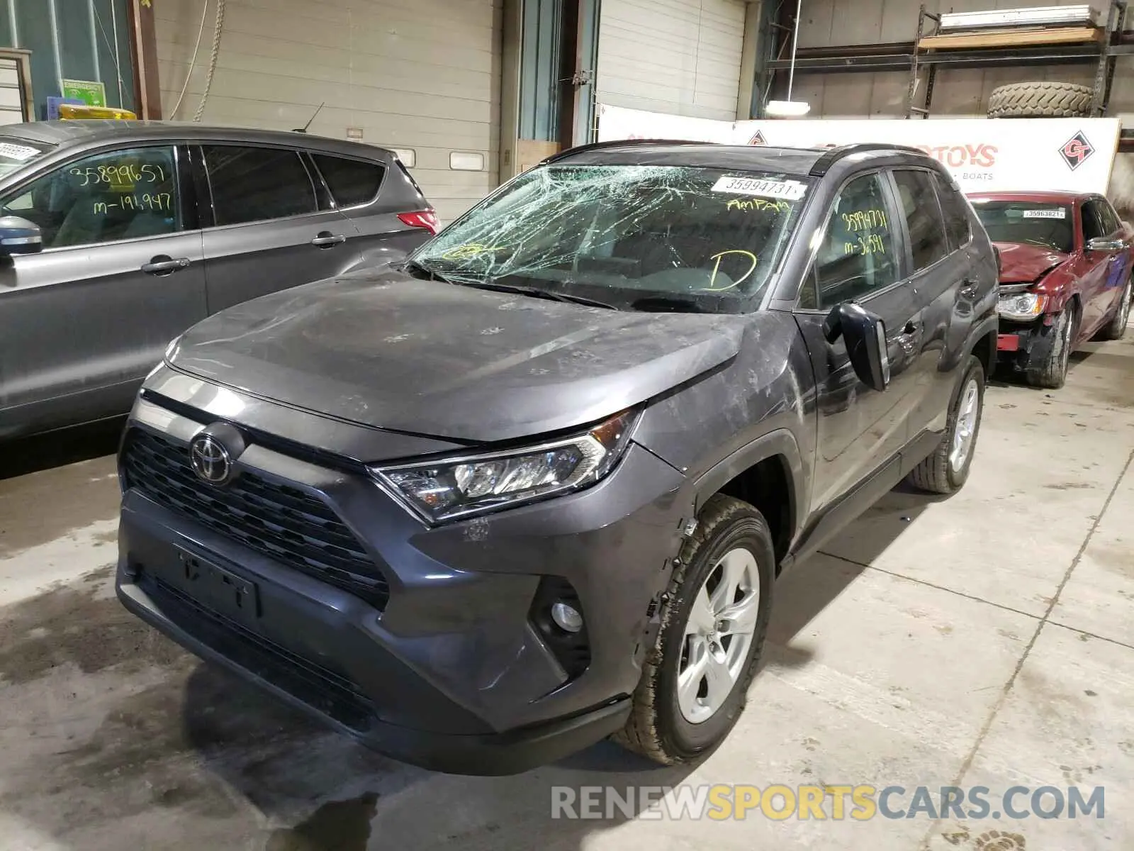 2 Photograph of a damaged car 2T3P1RFV8KC008429 TOYOTA RAV4 2019