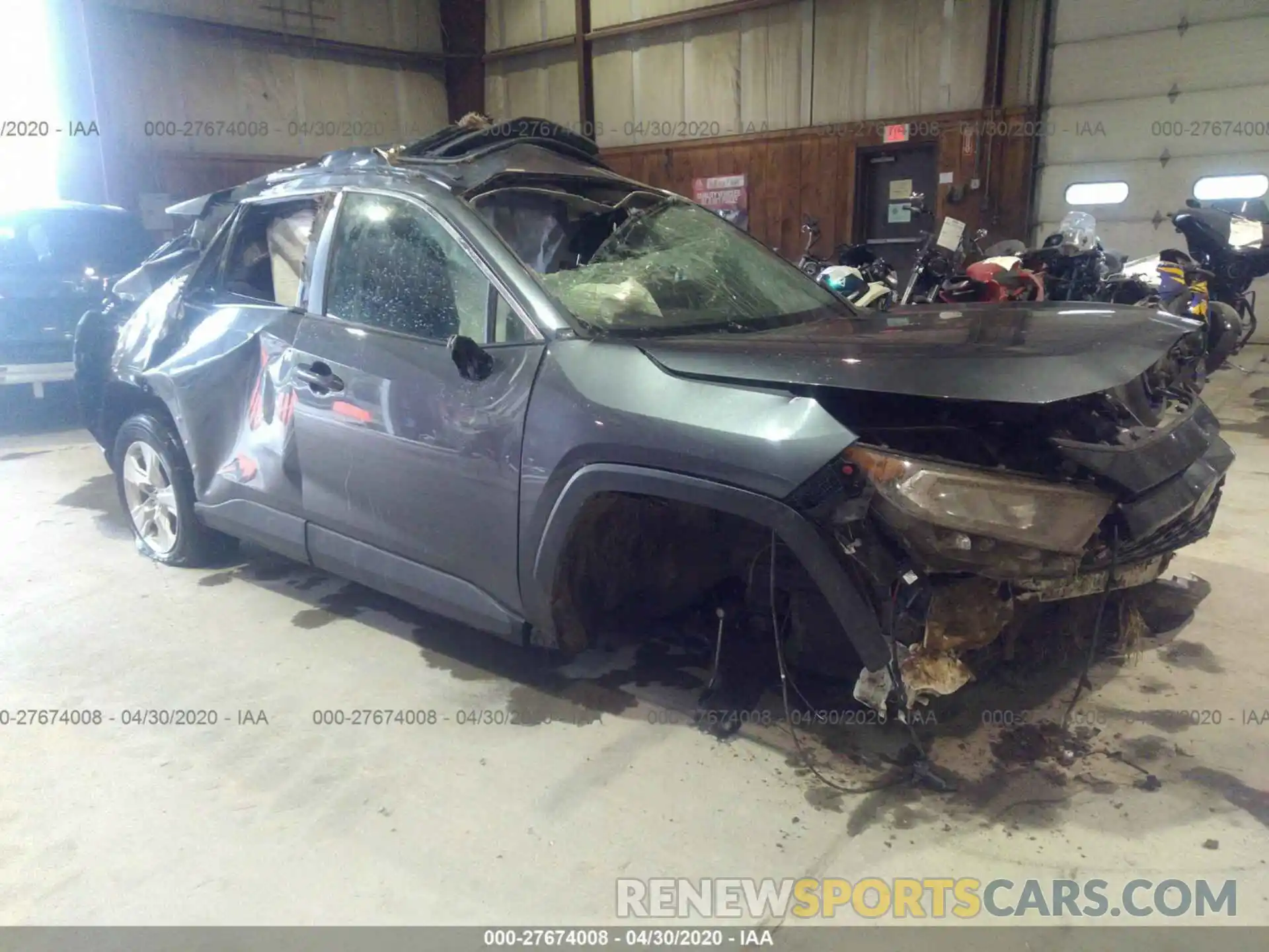 1 Photograph of a damaged car 2T3P1RFV8KC016093 TOYOTA RAV4 2019