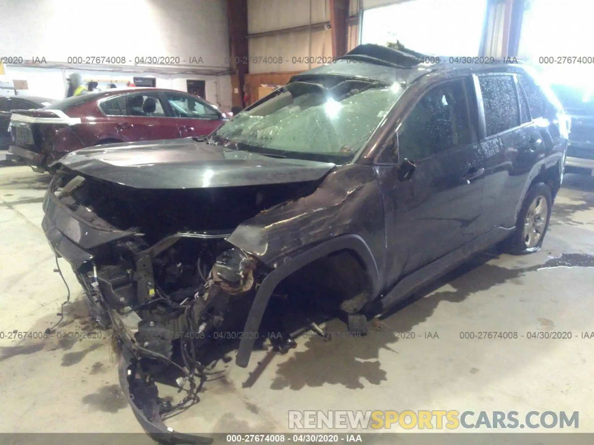 2 Photograph of a damaged car 2T3P1RFV8KC016093 TOYOTA RAV4 2019