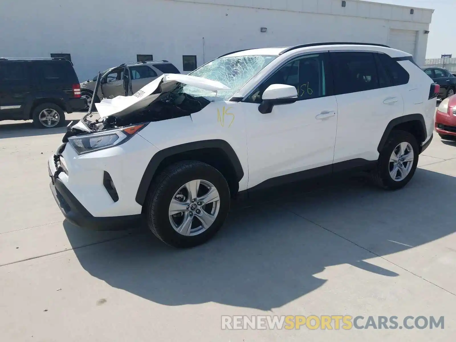 2 Photograph of a damaged car 2T3P1RFV9KC008407 TOYOTA RAV4 2019