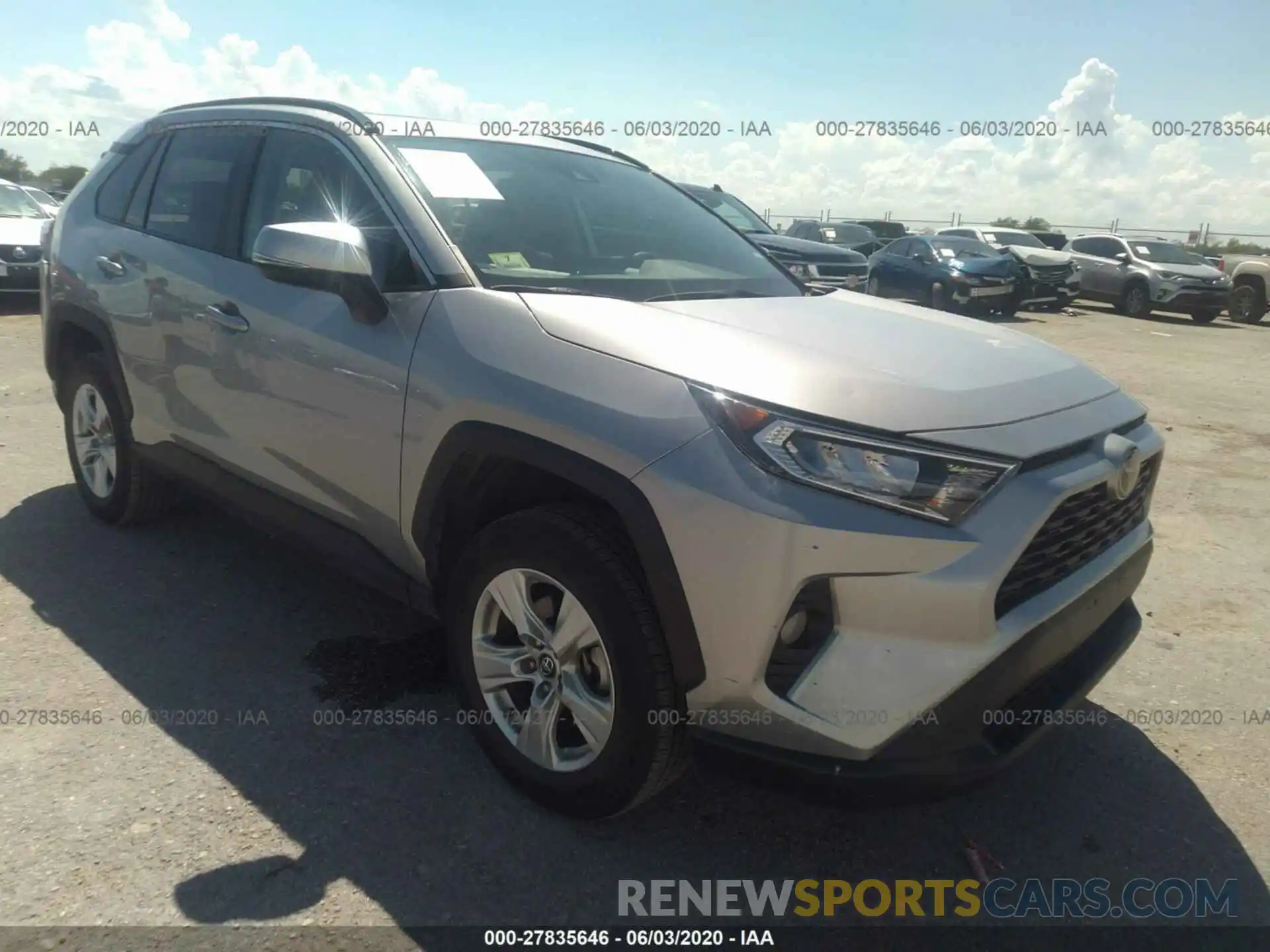 1 Photograph of a damaged car 2T3P1RFV9KC017821 TOYOTA RAV4 2019