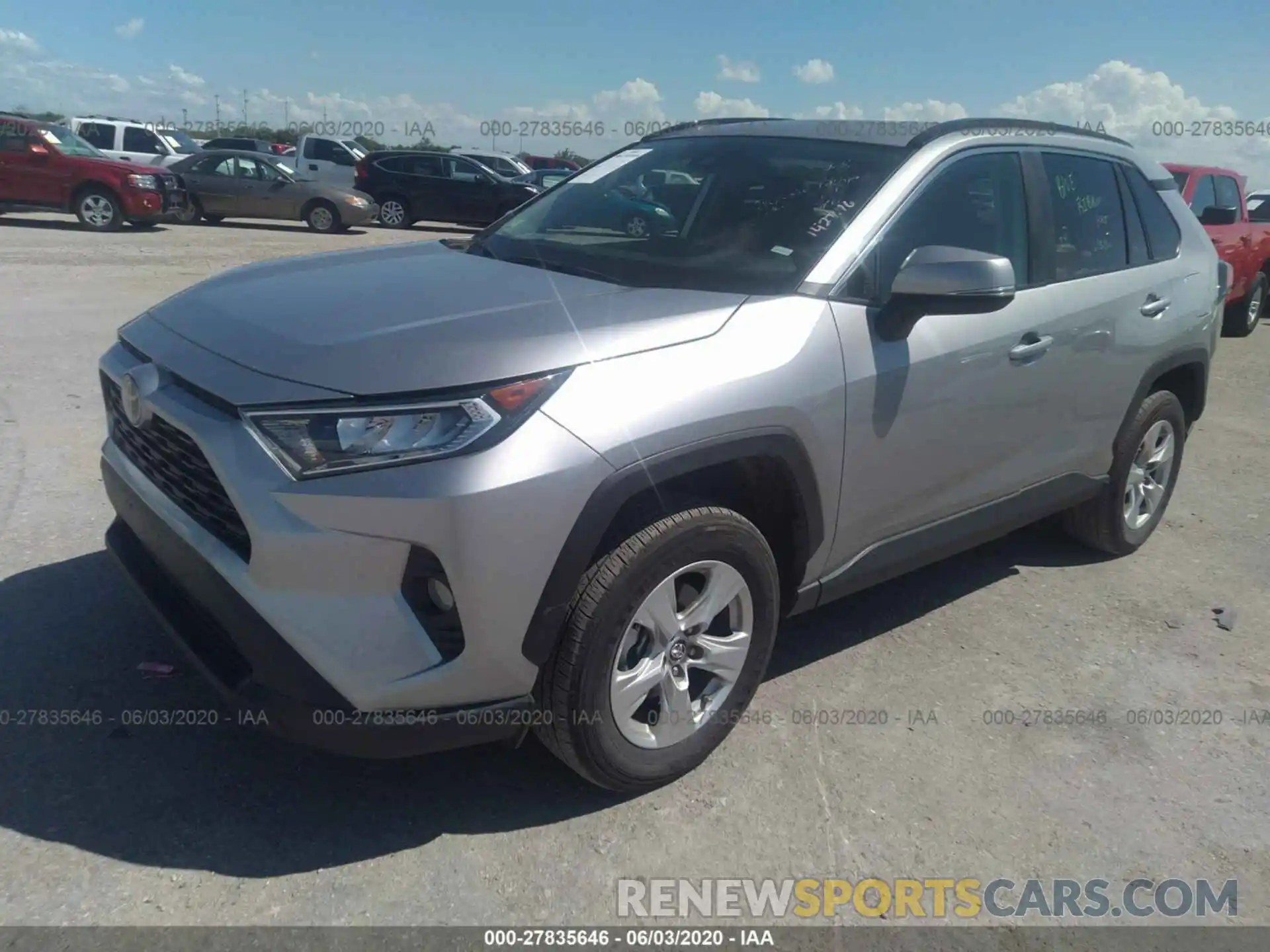 2 Photograph of a damaged car 2T3P1RFV9KC017821 TOYOTA RAV4 2019