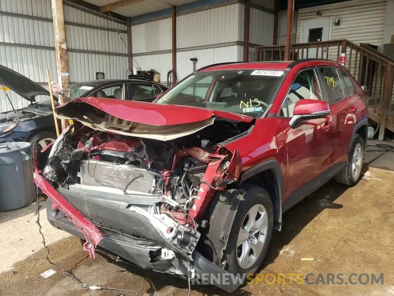 2 Photograph of a damaged car 2T3P1RFV9KC042699 TOYOTA RAV4 2019