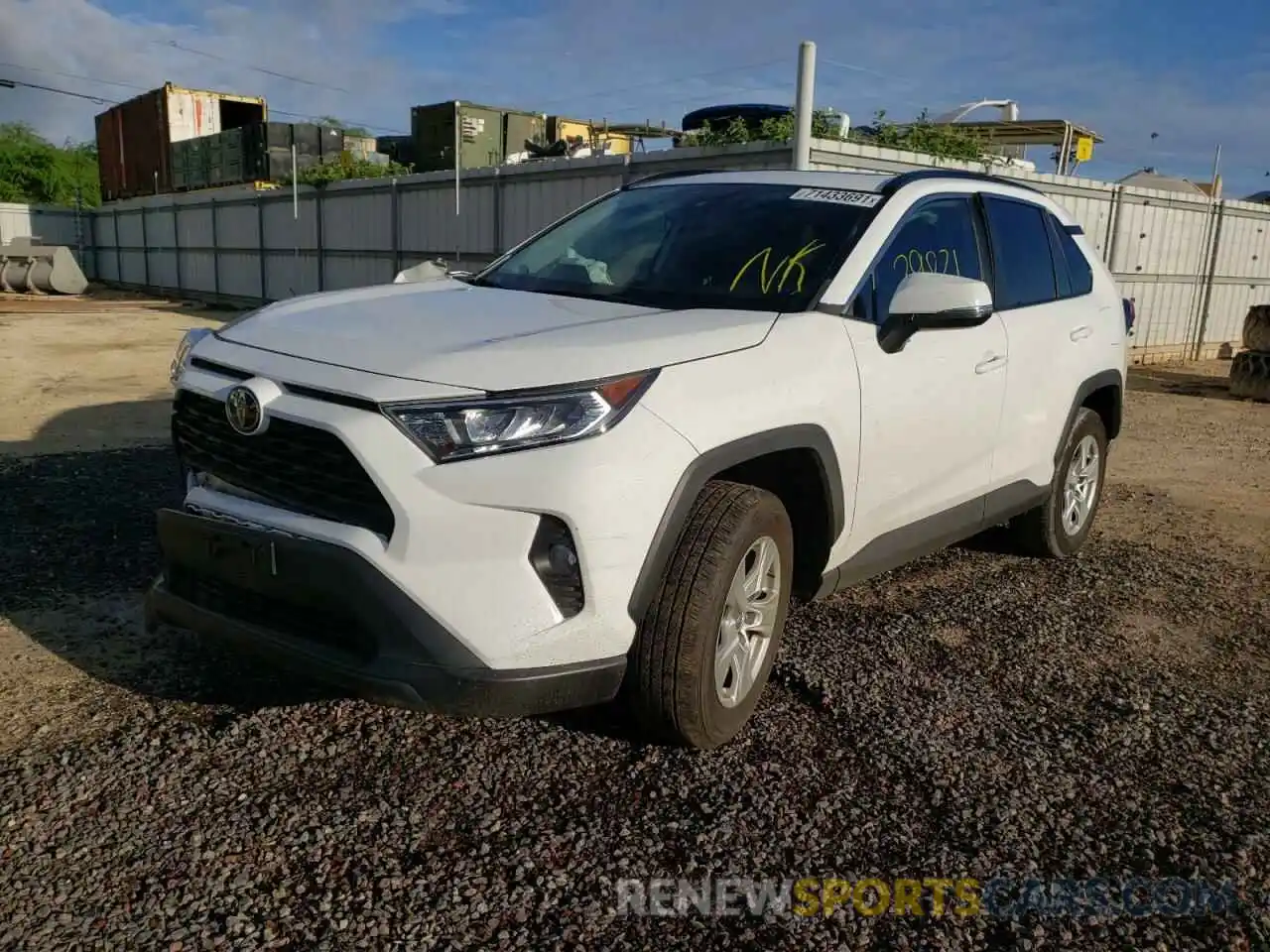 2 Photograph of a damaged car 2T3P1RFV9KW068539 TOYOTA RAV4 2019