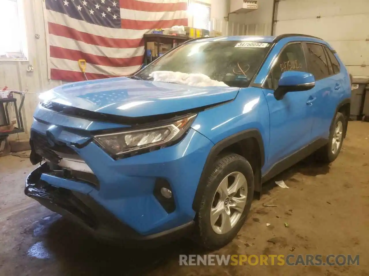 2 Photograph of a damaged car 2T3P1RFVXKW017227 TOYOTA RAV4 2019