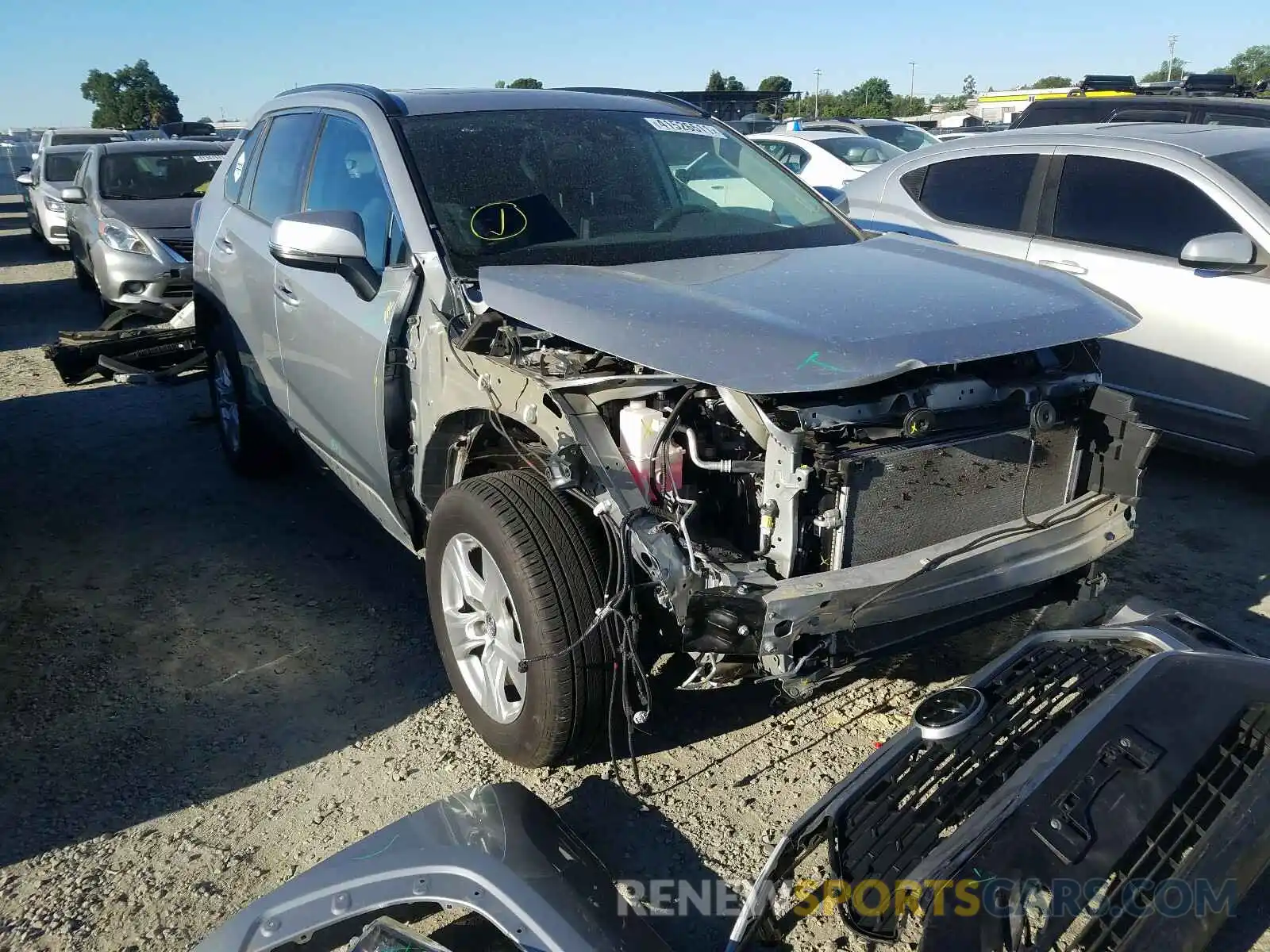 1 Photograph of a damaged car 2T3P1RFVXKW027028 TOYOTA RAV4 2019