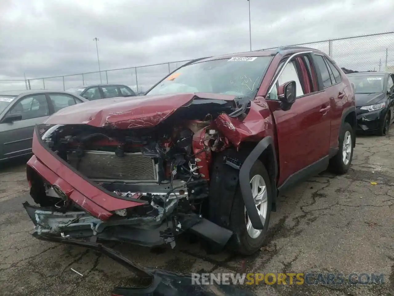 2 Photograph of a damaged car 2T3P1RFVXKW038661 TOYOTA RAV4 2019