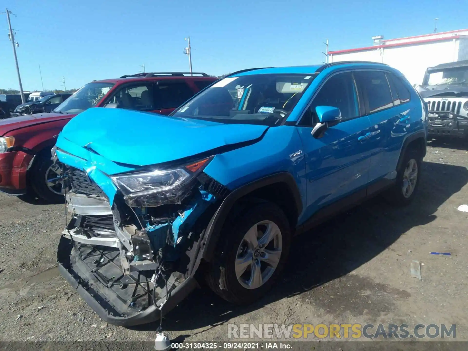 2 Photograph of a damaged car 2T3RWRFV0KW023564 TOYOTA RAV4 2019