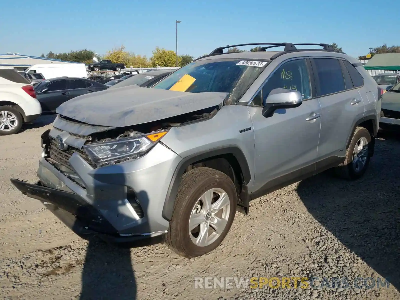 2 Photograph of a damaged car 2T3RWRFV0KW029638 TOYOTA RAV4 2019