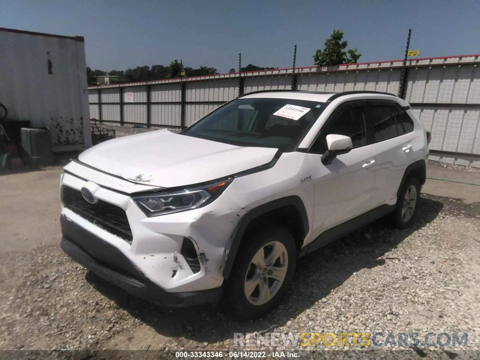 2 Photograph of a damaged car 2T3RWRFV2KW029754 TOYOTA RAV4 2019