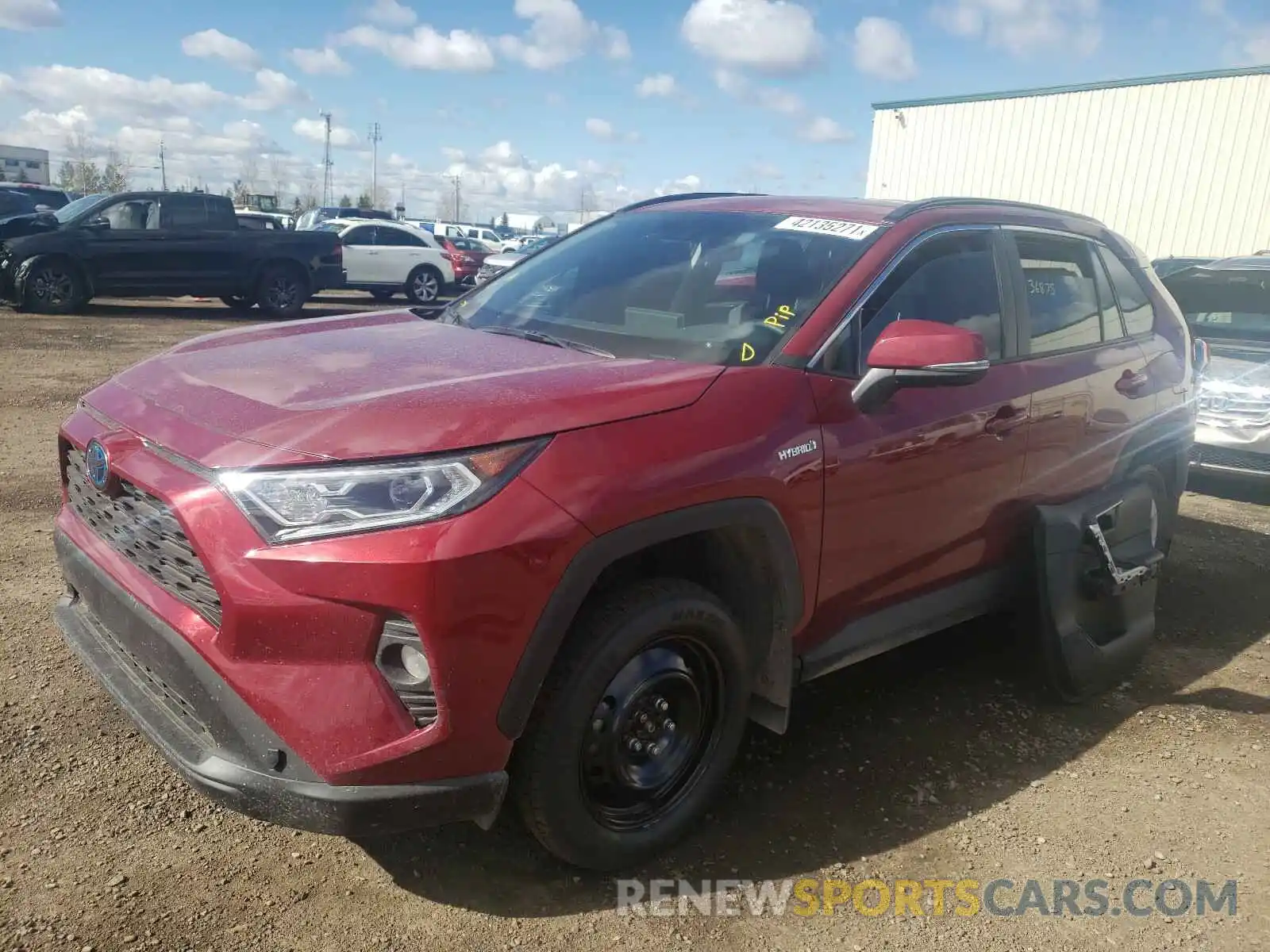 2 Photograph of a damaged car 2T3RWRFV2KW034890 TOYOTA RAV4 2019