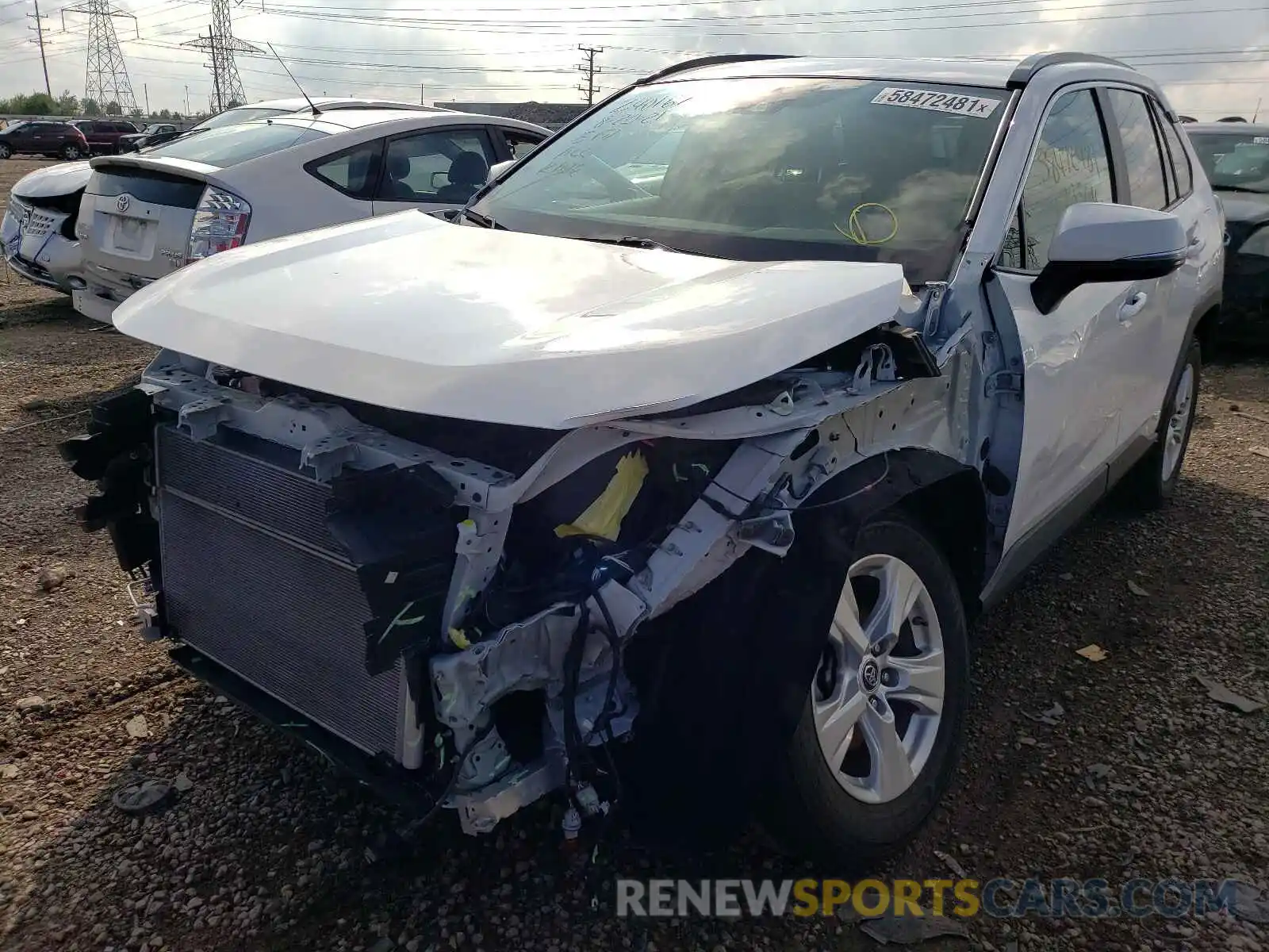 2 Photograph of a damaged car 2T3RWRFV4KW022191 TOYOTA RAV4 2019