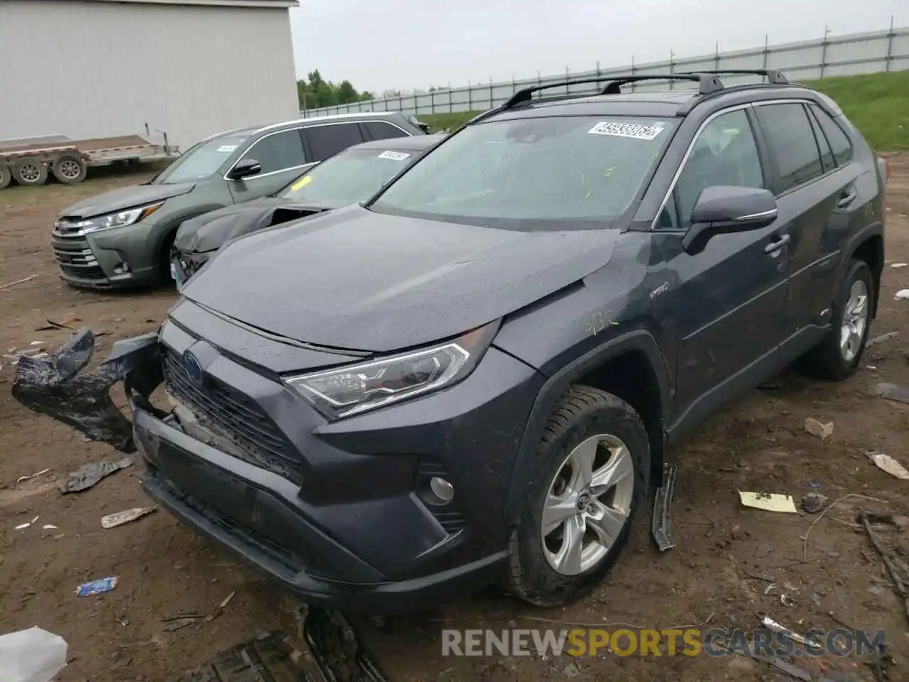 2 Photograph of a damaged car 2T3RWRFV4KW033496 TOYOTA RAV4 2019