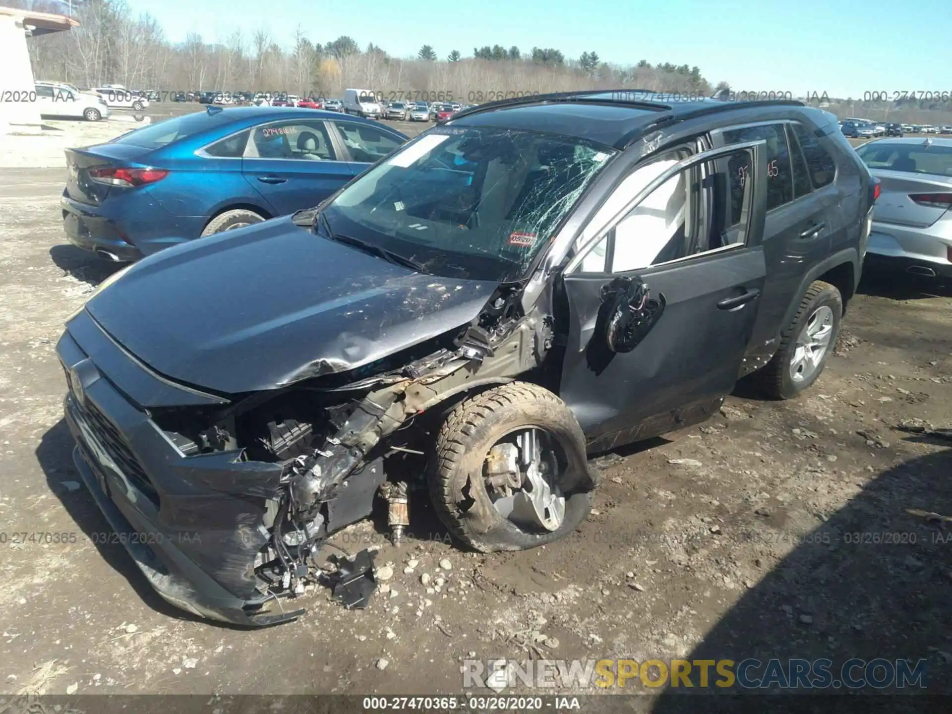 2 Photograph of a damaged car 2T3RWRFV6KW033144 TOYOTA RAV4 2019