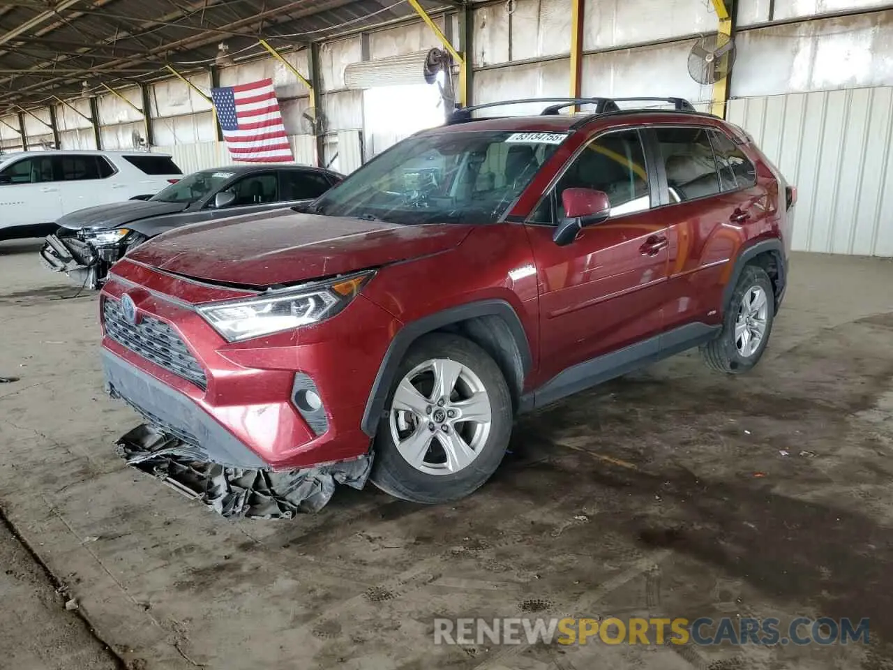 1 Photograph of a damaged car 2T3RWRFV7KW018121 TOYOTA RAV4 2019