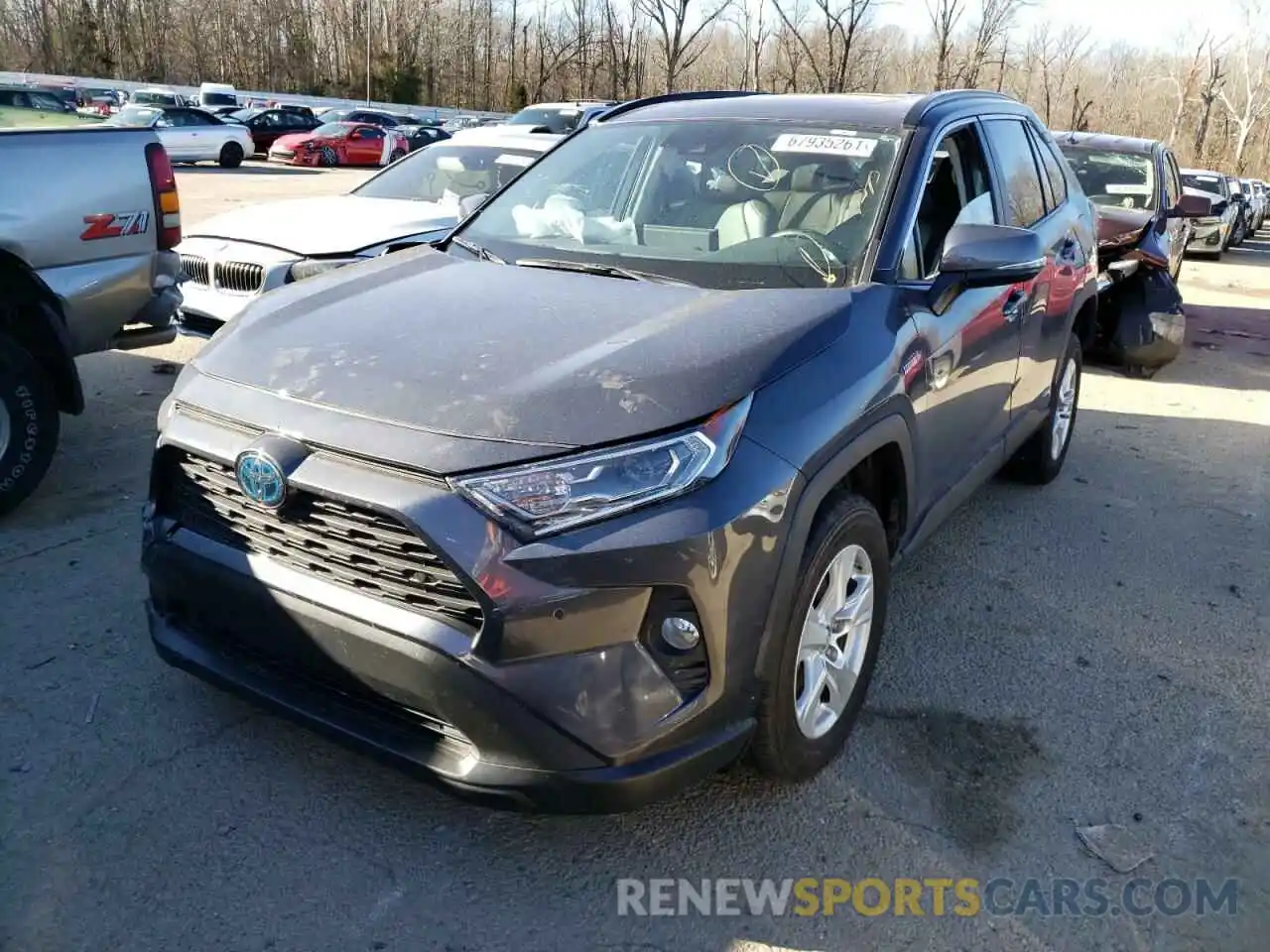 2 Photograph of a damaged car 2T3RWRFV7KW044380 TOYOTA RAV4 2019