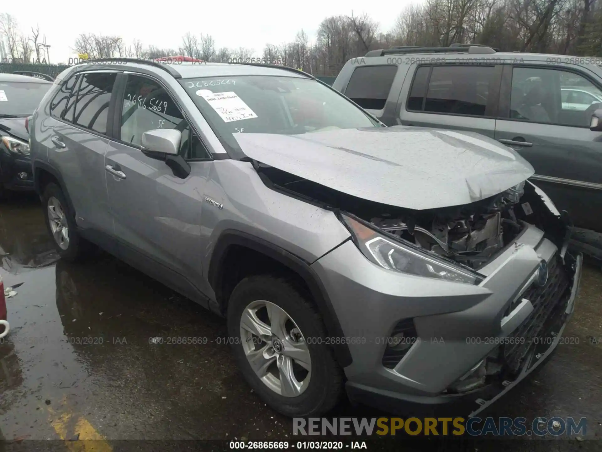 1 Photograph of a damaged car 2T3RWRFVXKW008831 TOYOTA RAV4 2019