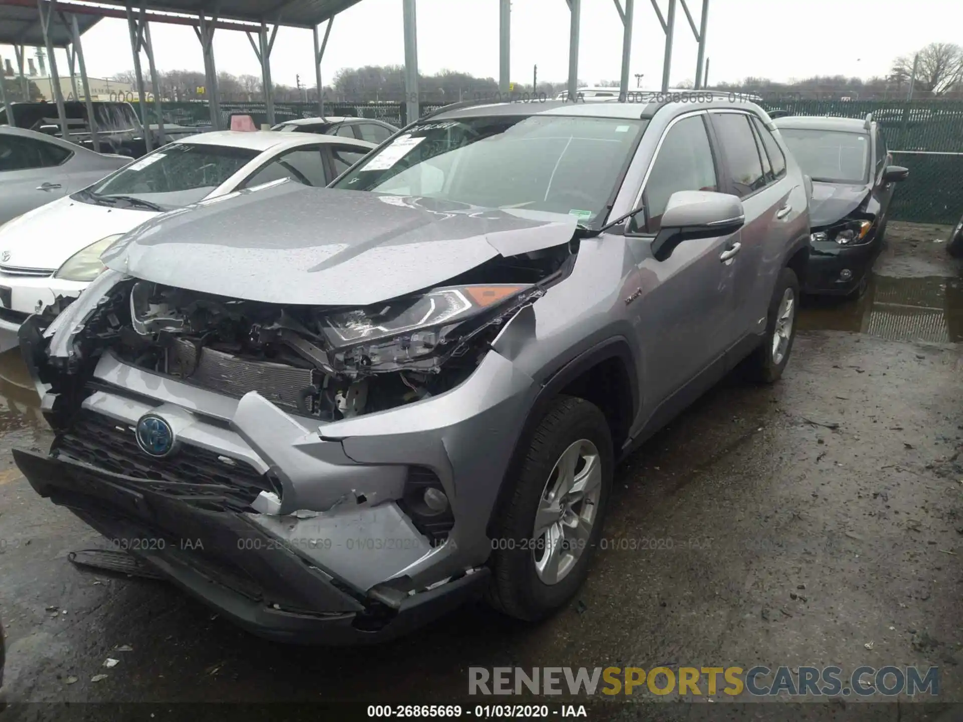 2 Photograph of a damaged car 2T3RWRFVXKW008831 TOYOTA RAV4 2019