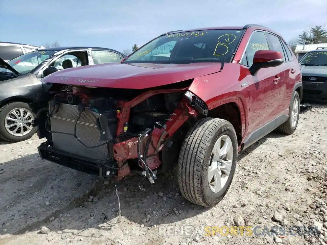 2 Photograph of a damaged car 2T3RWRFVXKW045510 TOYOTA RAV4 2019