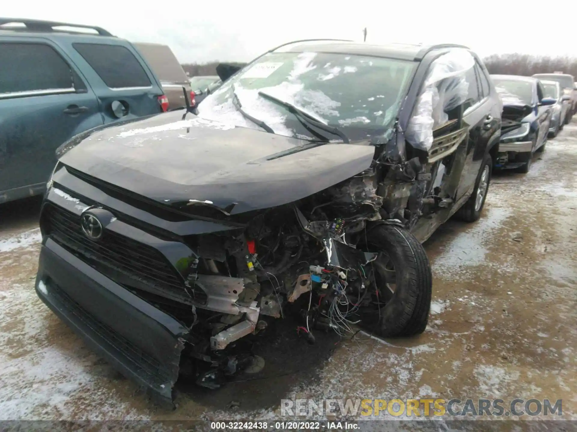 2 Photograph of a damaged car 2T3W1RFV0KC023437 TOYOTA RAV4 2019